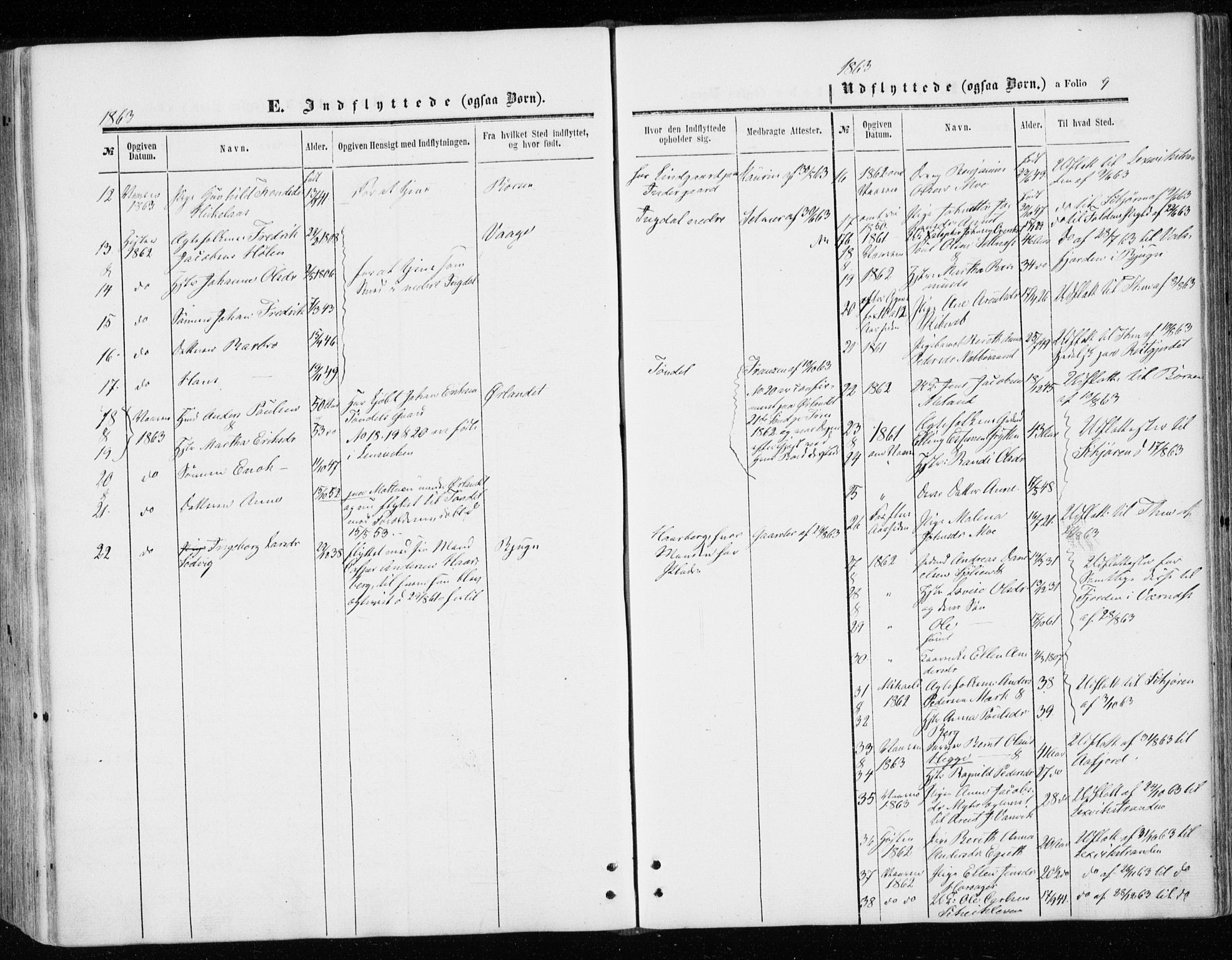 Ministerialprotokoller, klokkerbøker og fødselsregistre - Sør-Trøndelag, SAT/A-1456/646/L0612: Parish register (official) no. 646A10, 1858-1869, p. 9