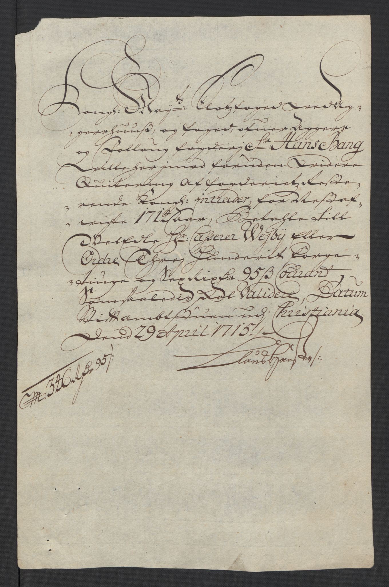 Rentekammeret inntil 1814, Reviderte regnskaper, Fogderegnskap, RA/EA-4092/R10/L0453: Fogderegnskap Aker og Follo, 1715, p. 283