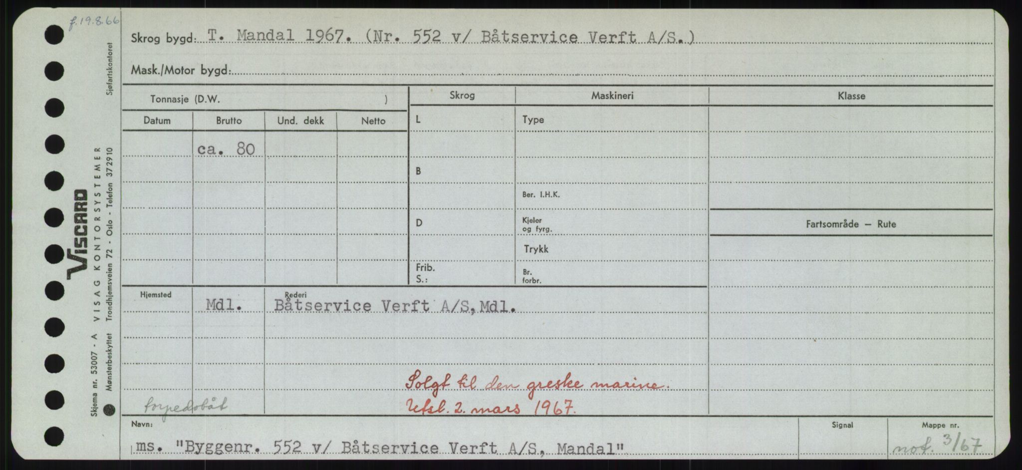 Sjøfartsdirektoratet med forløpere, Skipsmålingen, AV/RA-S-1627/H/Hd/L0006: Fartøy, Byg-Båt, p. 141