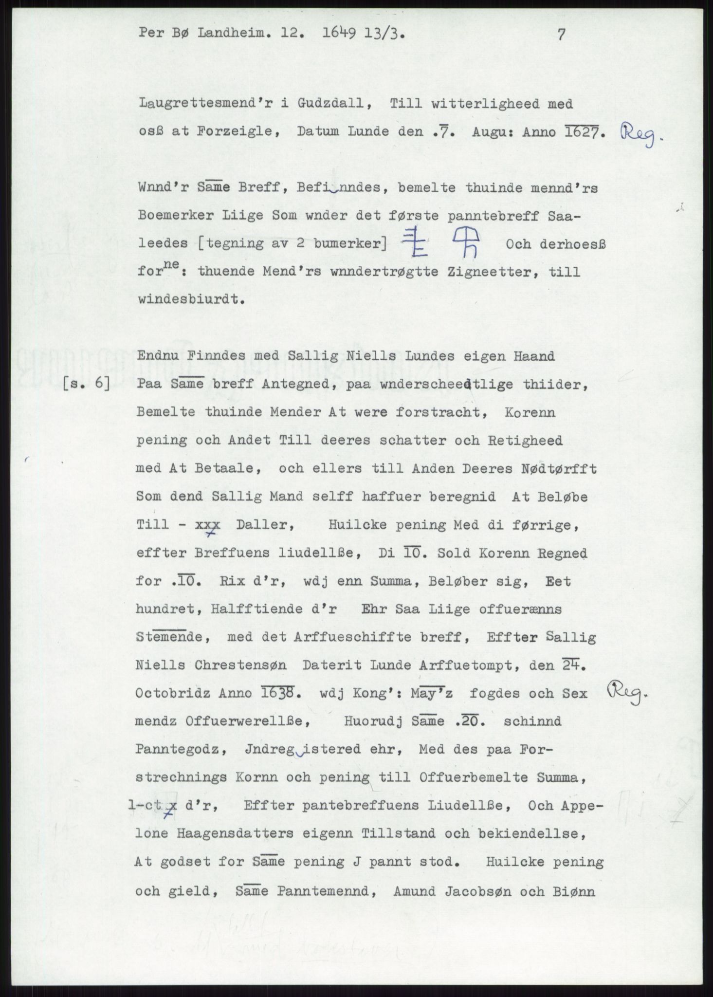 Samlinger til kildeutgivelse, Diplomavskriftsamlingen, AV/RA-EA-4053/H/Ha, p. 3051