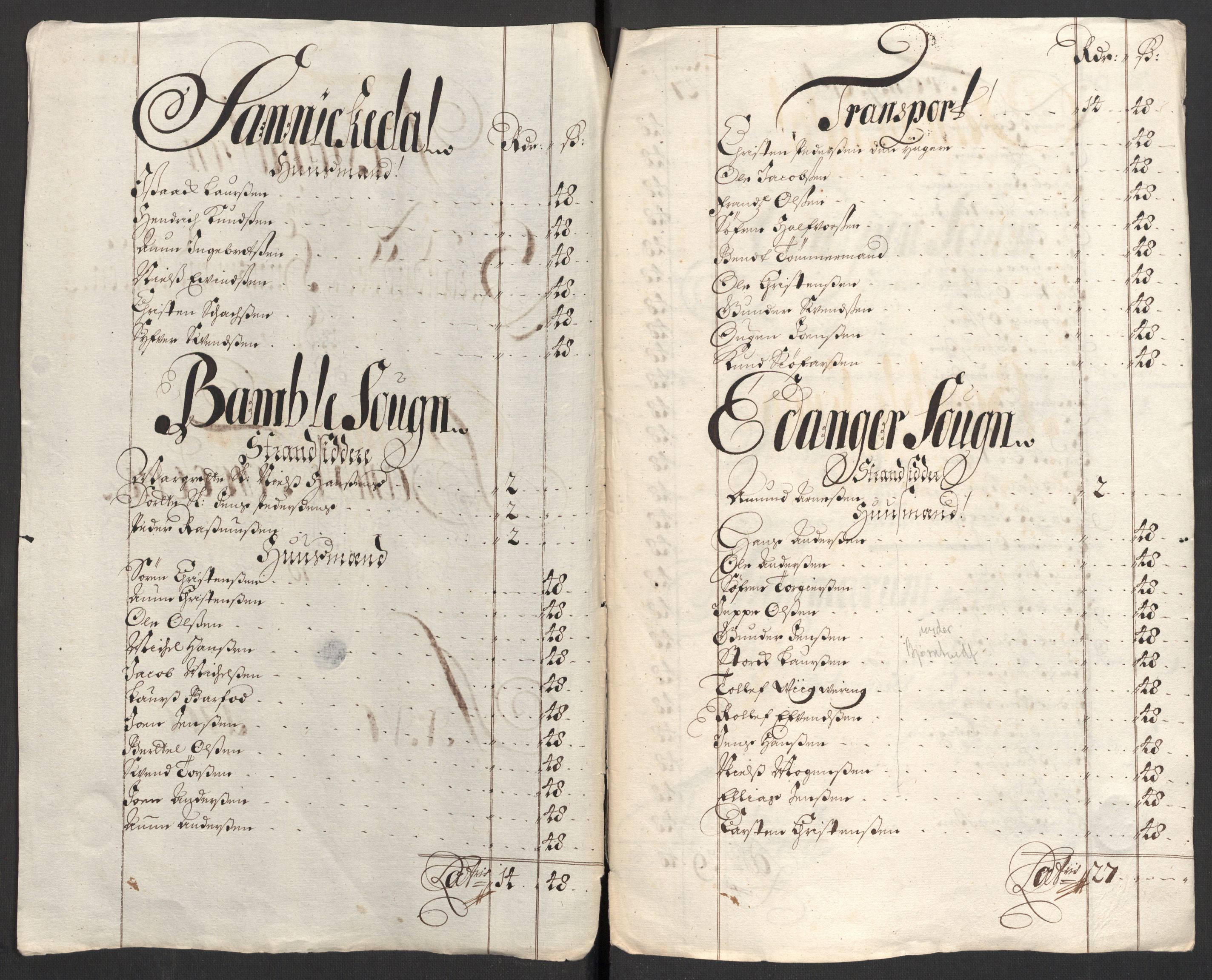 Rentekammeret inntil 1814, Reviderte regnskaper, Fogderegnskap, AV/RA-EA-4092/R36/L2104: Fogderegnskap Øvre og Nedre Telemark og Bamble, 1700, p. 355