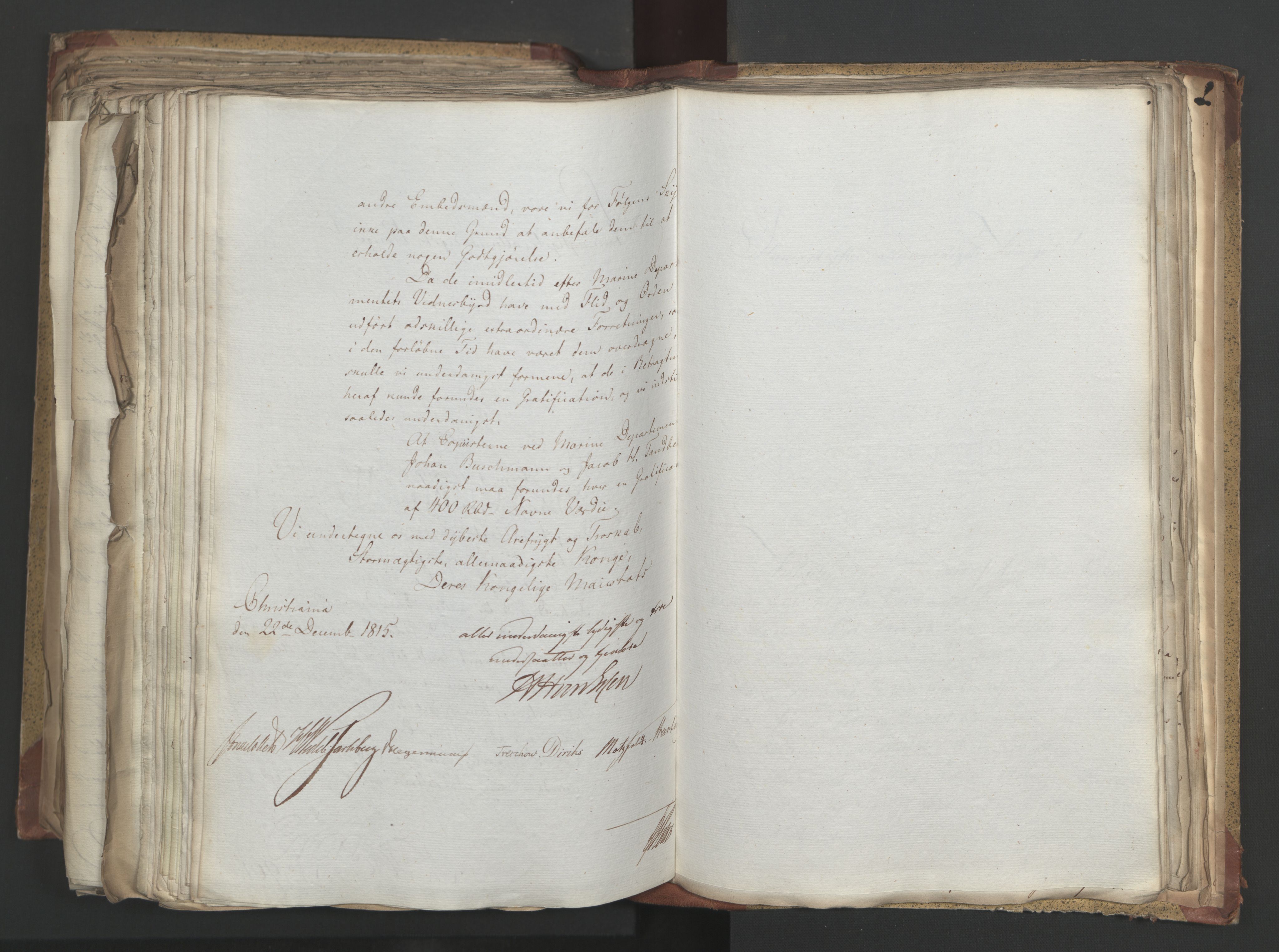 Statsrådsavdelingen i Stockholm, AV/RA-S-1003/D/Da/L0004: Regjeringsinnstillinger nr. 788-999, 1815, p. 411