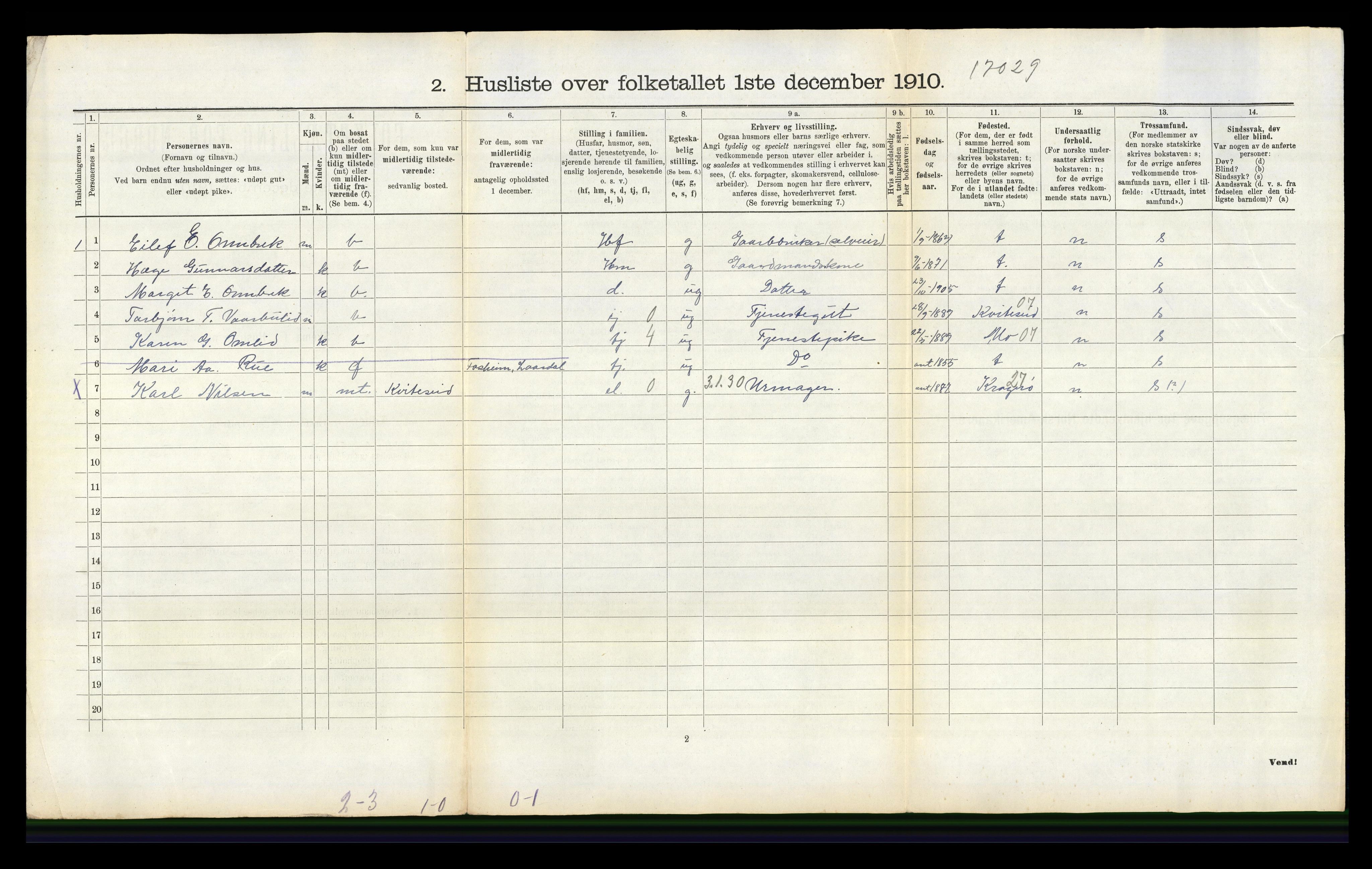 RA, 1910 census for Lårdal, 1910, p. 418