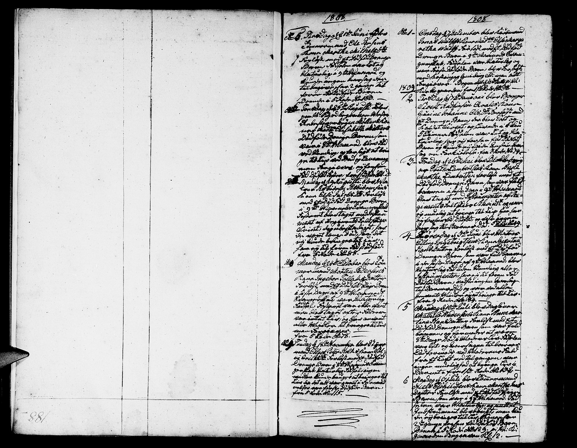 Nykirken Sokneprestembete, SAB/A-77101/H/Haa/L0006: Parish register (official) no. A 6, 1808-1820, p. 188