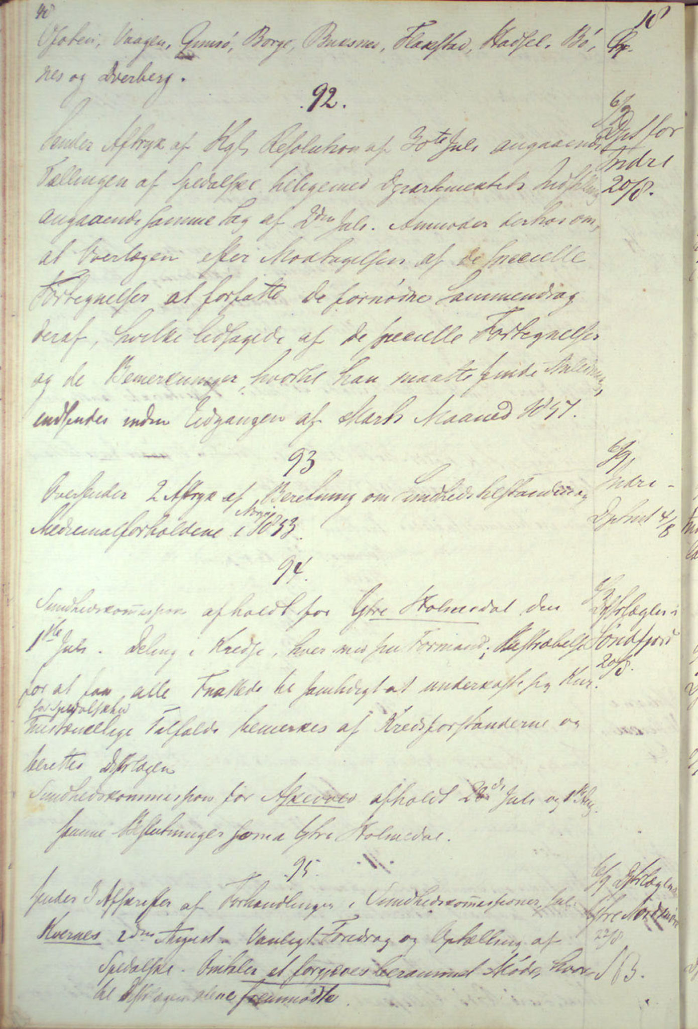 Lepraarkiver - Overlegen for den spedalske sykdom, AV/SAB-A-61001/B.c/L0001: Journal, 1854-1859, p. 48