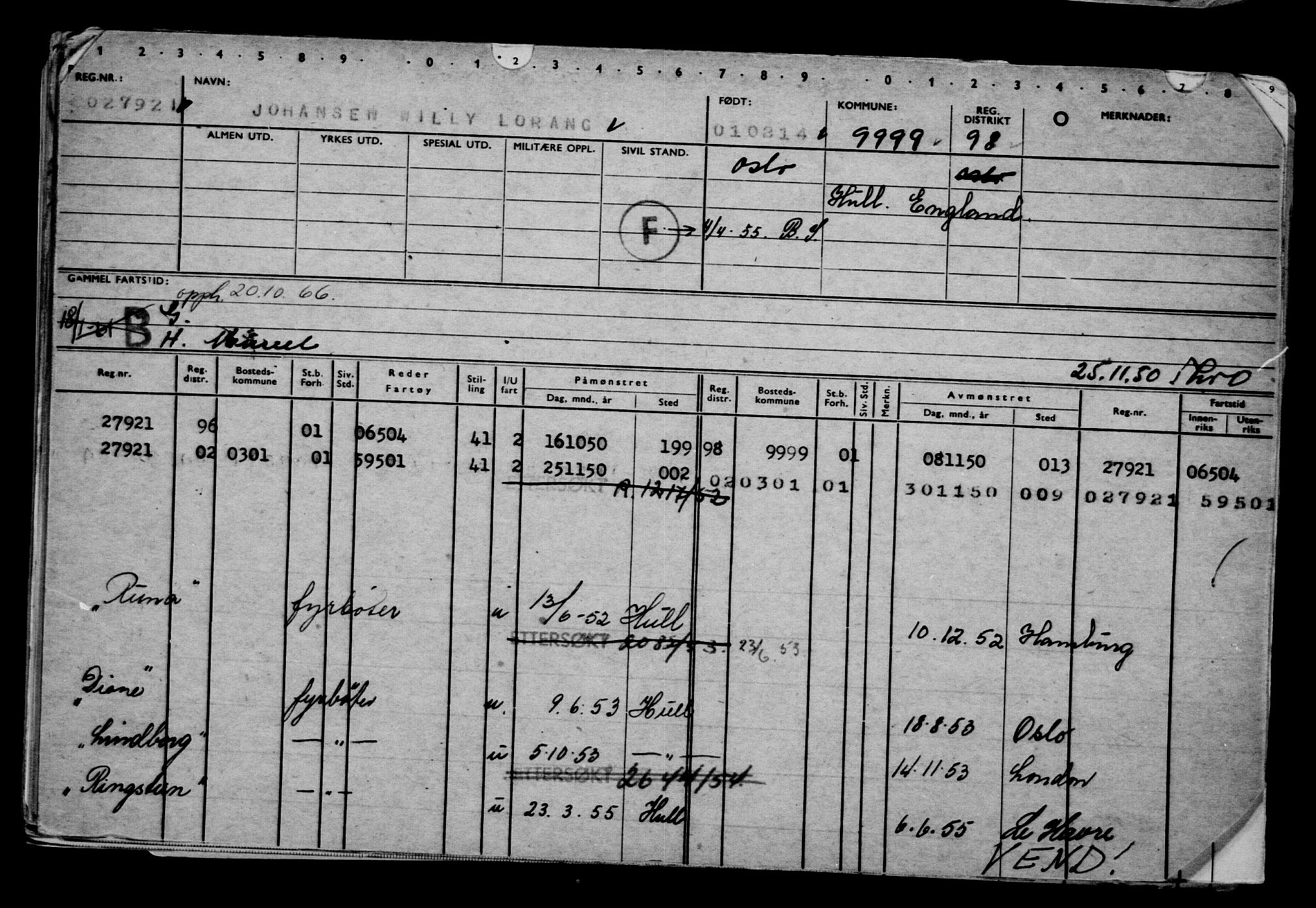 Direktoratet for sjømenn, AV/RA-S-3545/G/Gb/L0118: Hovedkort, 1914, p. 366