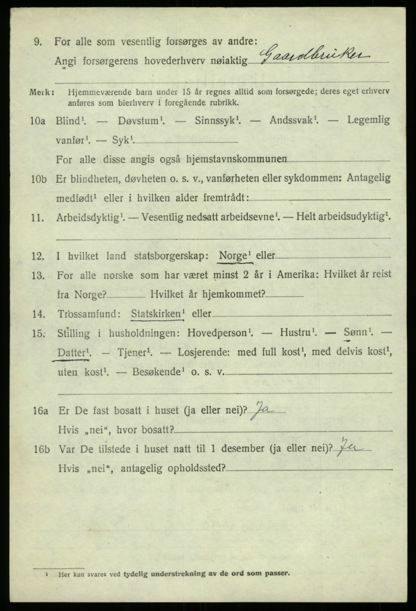 SAB, 1920 census for Fusa, 1920, p. 2472