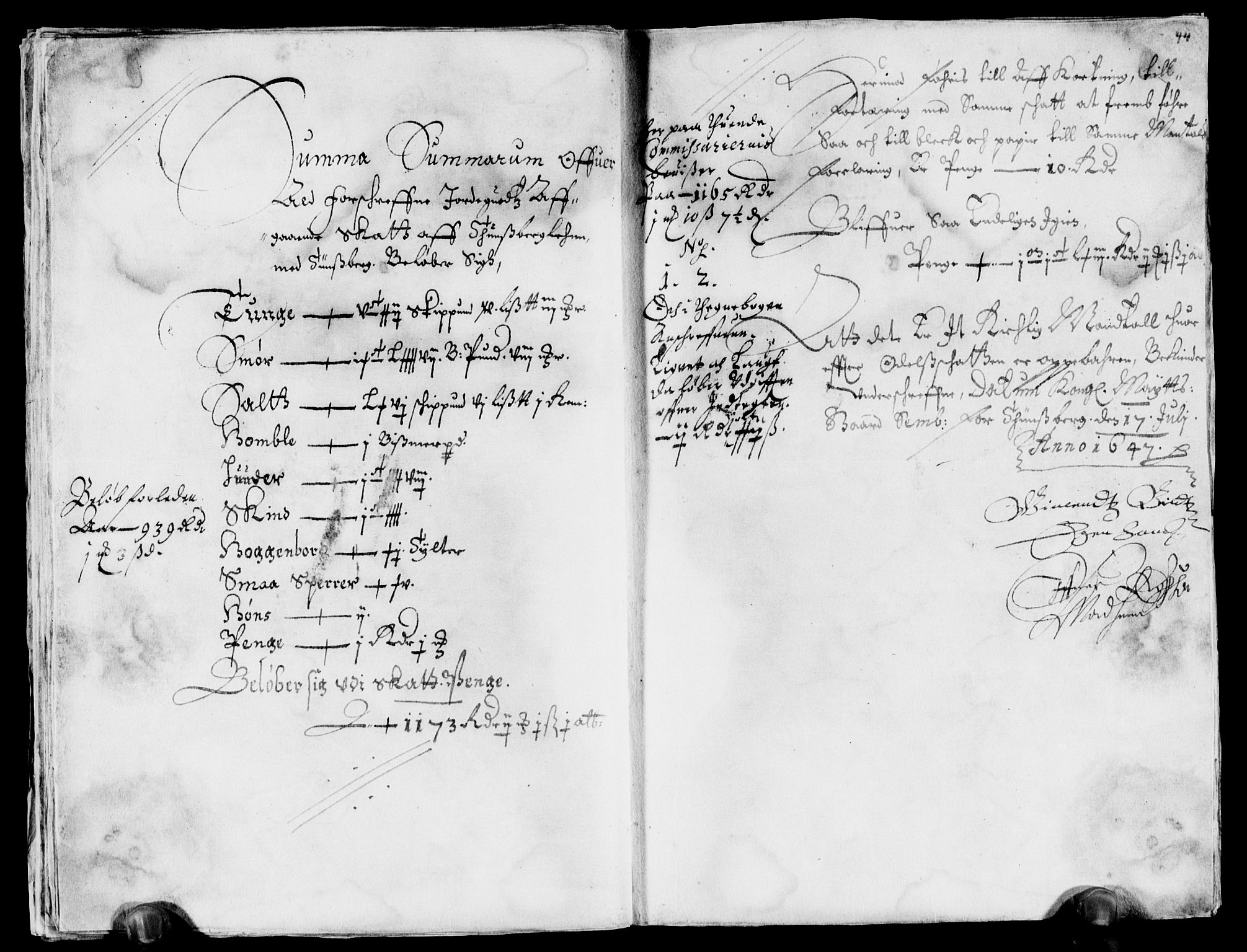 Rentekammeret inntil 1814, Reviderte regnskaper, Lensregnskaper, AV/RA-EA-5023/R/Rb/Rbo/L0027: Tønsberg len, 1645-1647