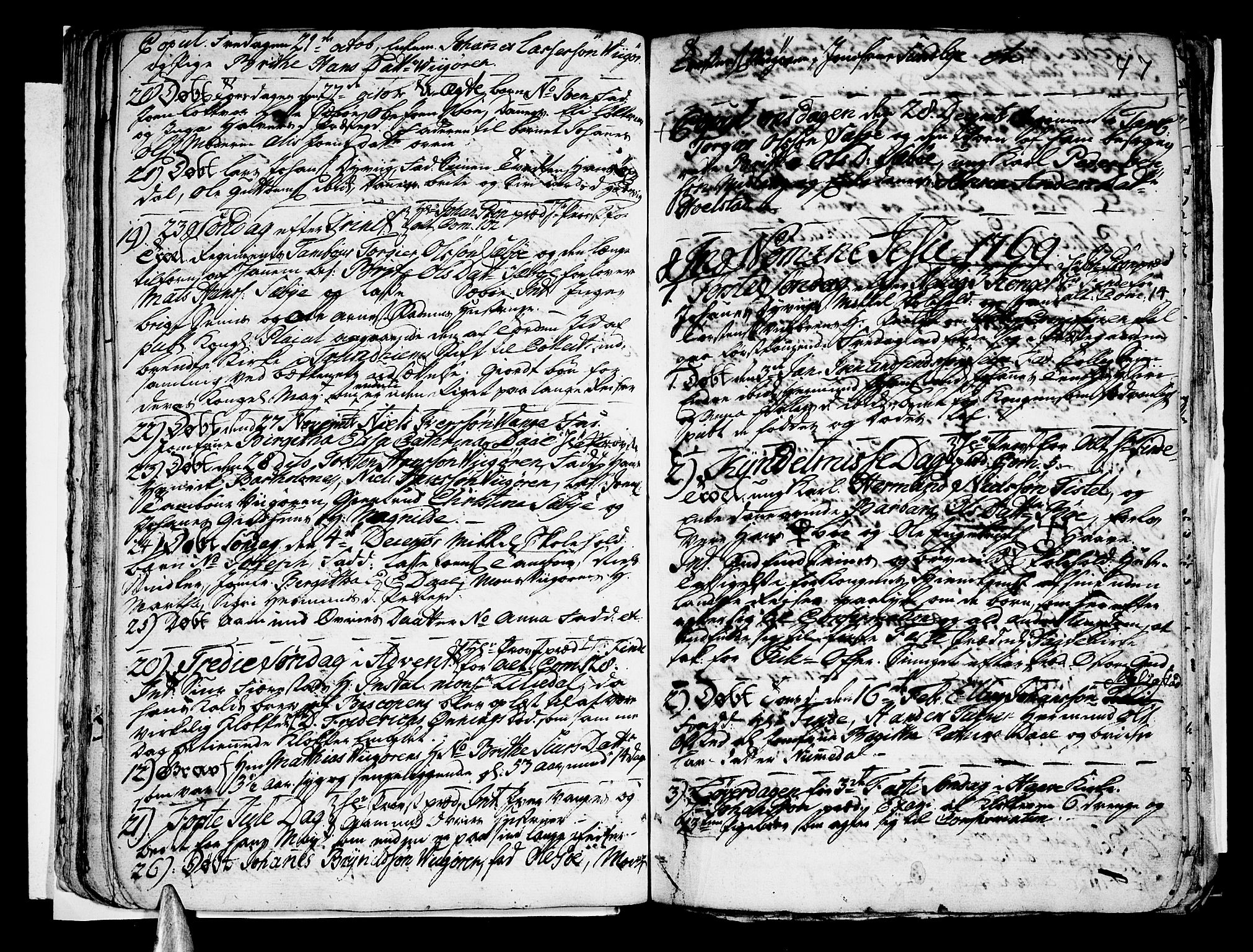 Vik sokneprestembete, AV/SAB-A-81501/H/Haa/Haaa/L0003: Parish register (official) no. A 3 / 1, 1755-1771, p. 47