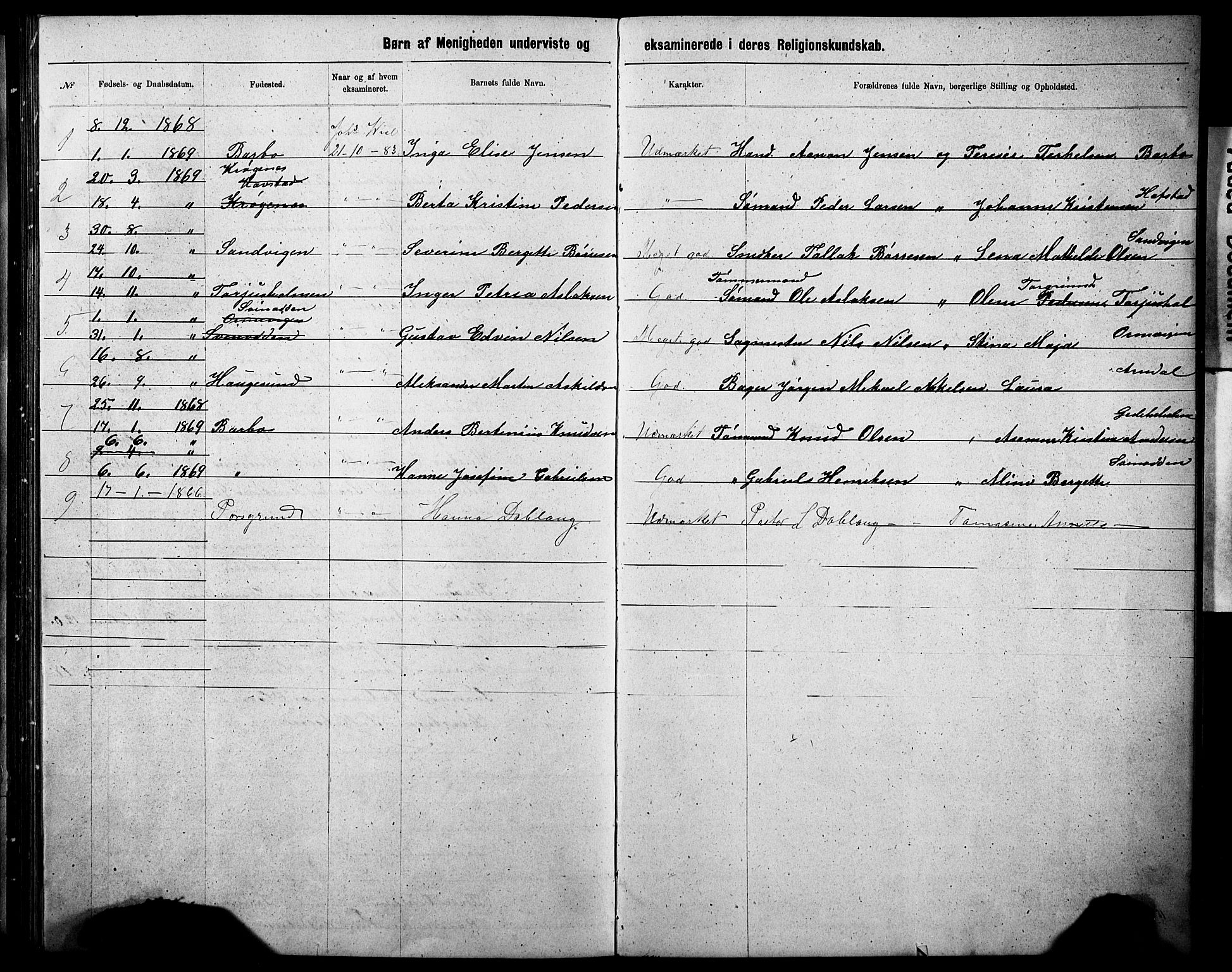 Metodistmenigheten, Arendal, AV/SAK-1292-0011/F/Fa/L0002: Dissenter register no. F-3, 1867-1884