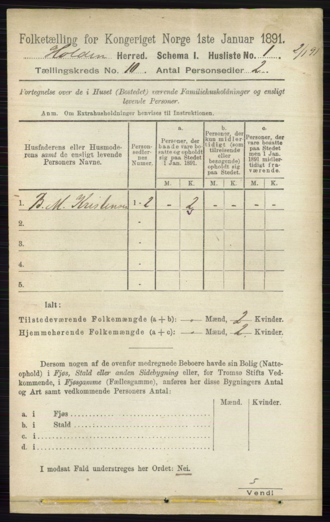 RA, 1891 census for 0819 Holla, 1891, p. 4299