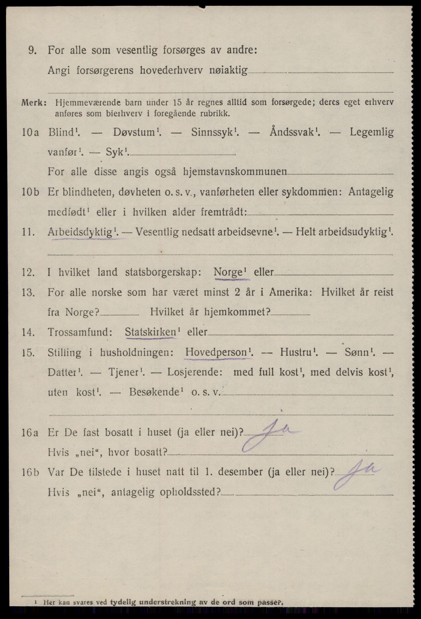 SAT, 1920 census for Sunndal, 1920, p. 3559