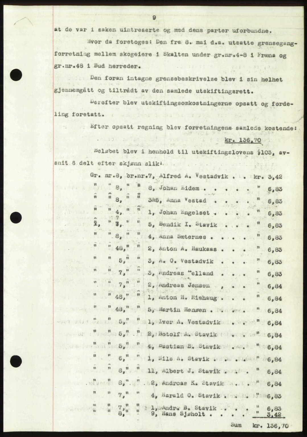 Romsdal sorenskriveri, AV/SAT-A-4149/1/2/2C: Mortgage book no. A21, 1946-1946, Diary no: : 2056/1946