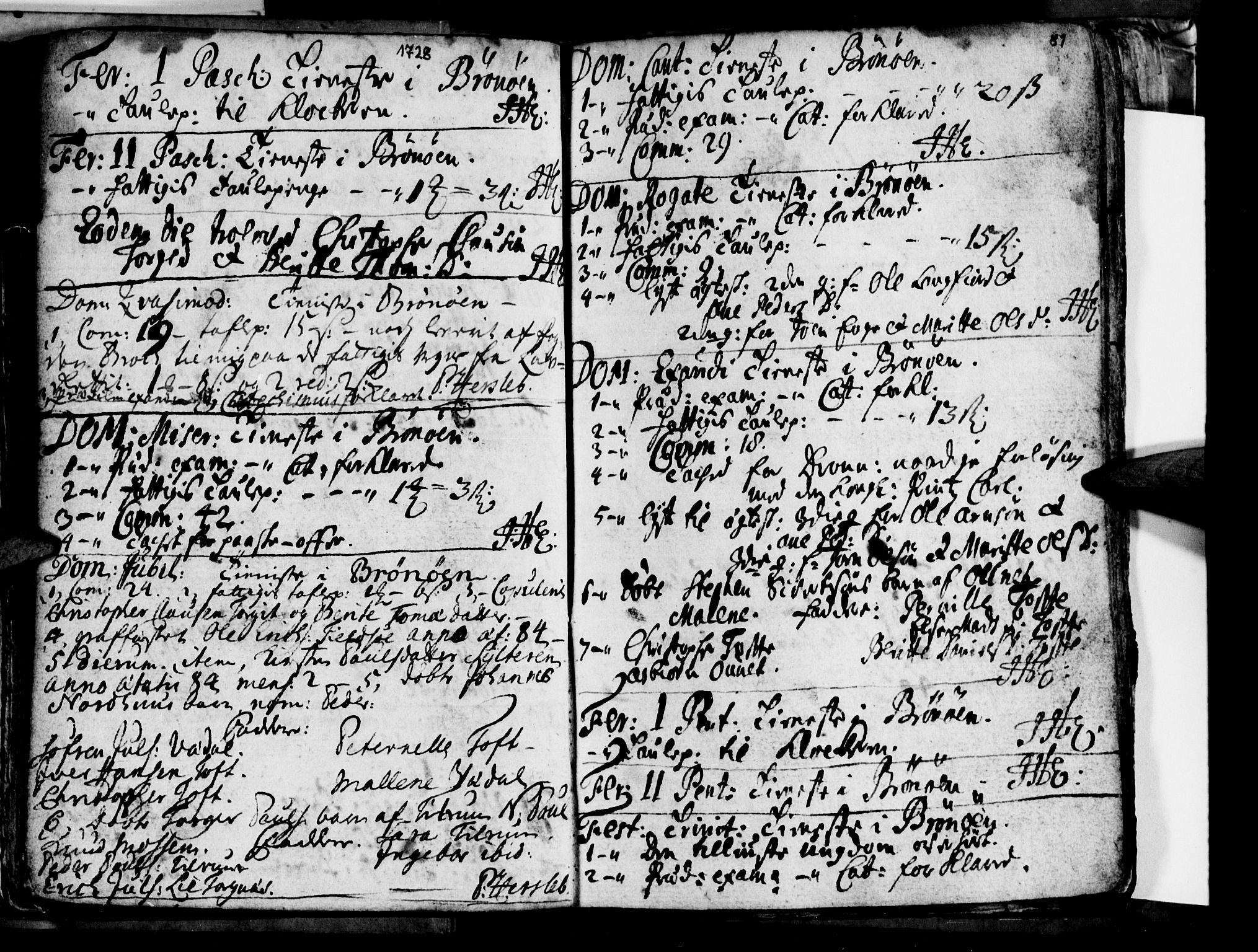 Ministerialprotokoller, klokkerbøker og fødselsregistre - Nordland, AV/SAT-A-1459/813/L0194: Parish register (official) no. 813A04, 1719-1758, p. 81