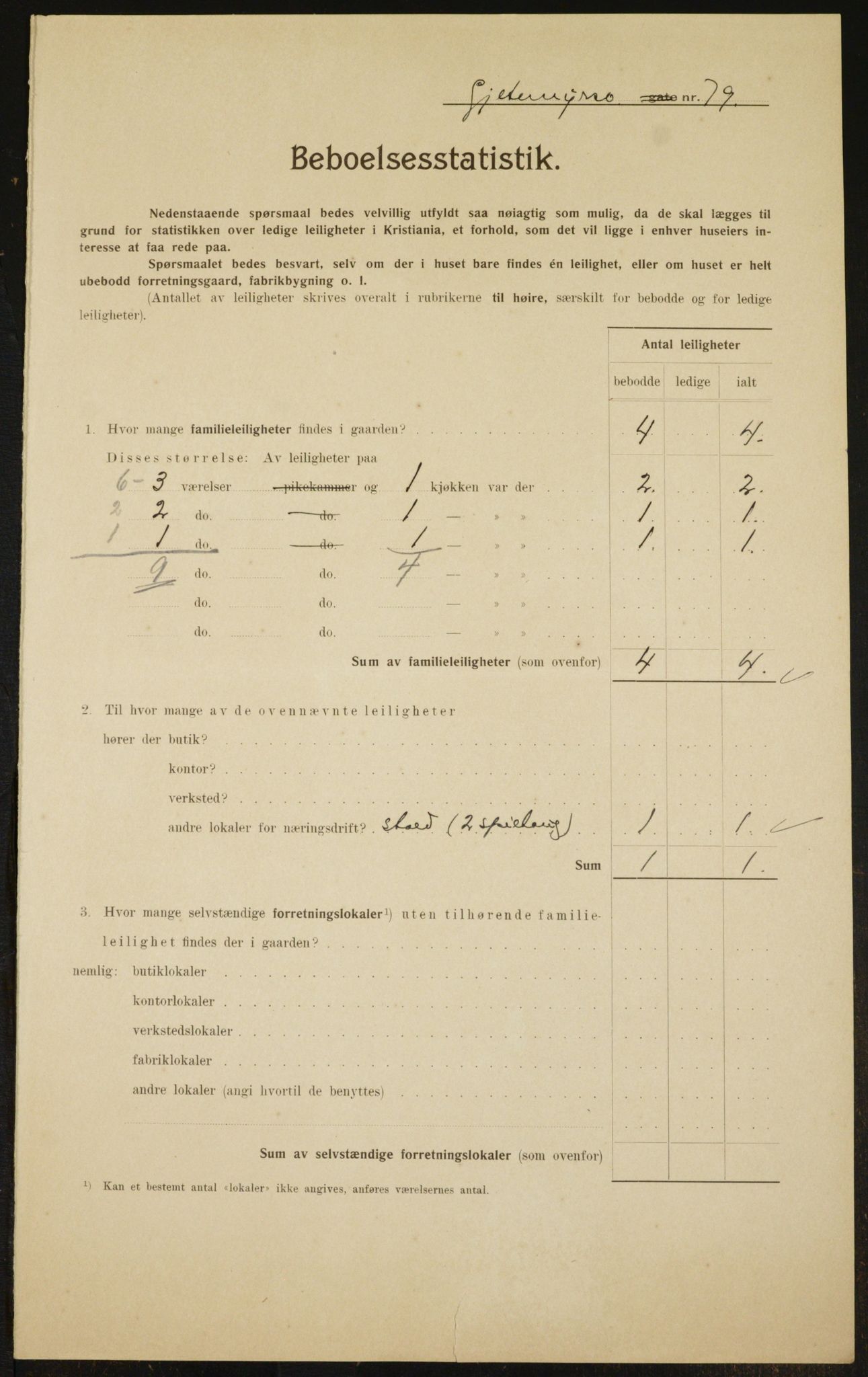 OBA, Municipal Census 1910 for Kristiania, 1910, p. 27648