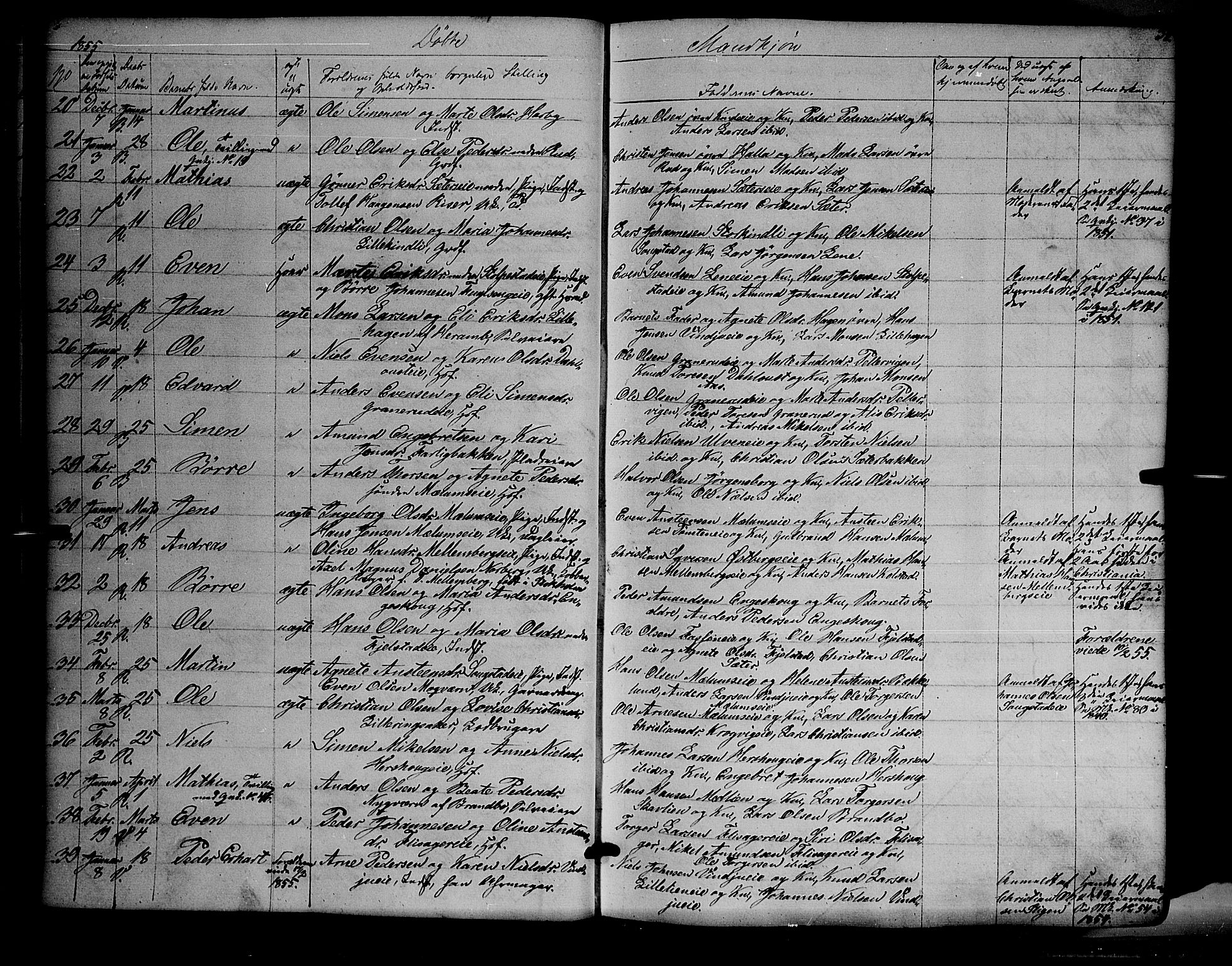 Ringsaker prestekontor, AV/SAH-PREST-014/K/Ka/L0009: Parish register (official) no. 9, 1850-1860, p. 37