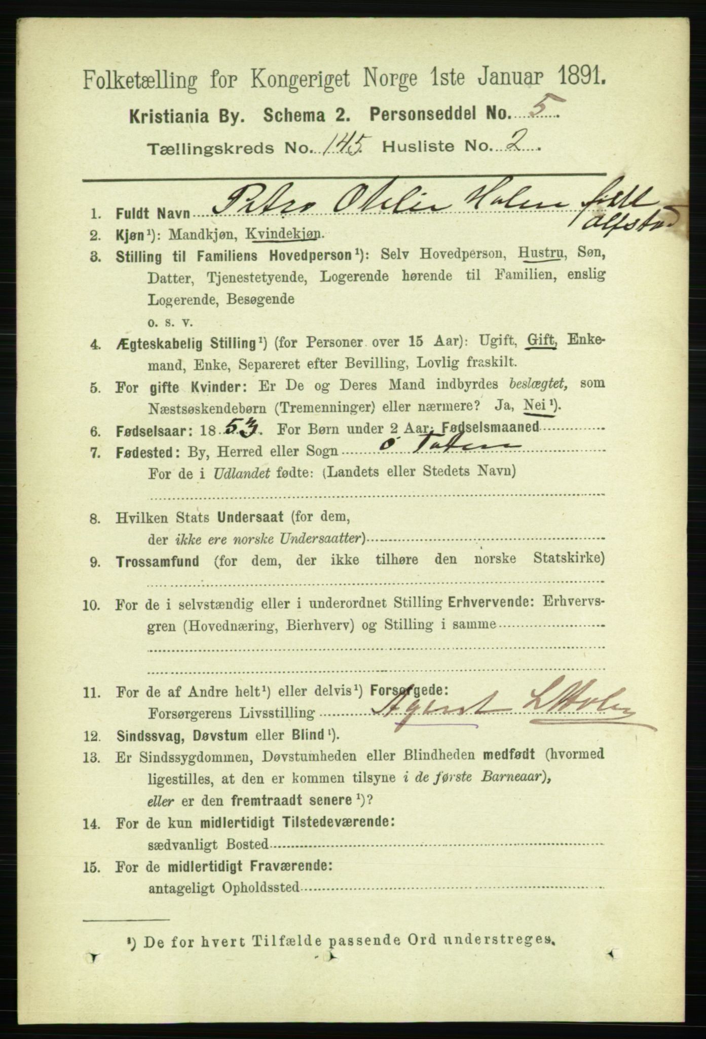 RA, 1891 census for 0301 Kristiania, 1891, p. 79390