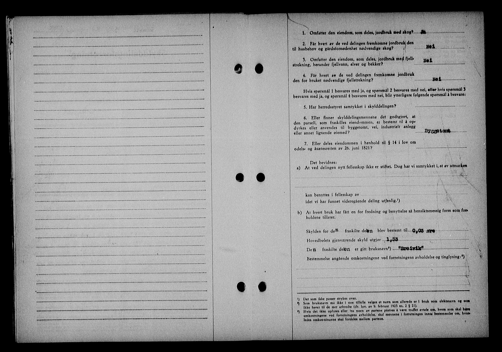 Vestre Nedenes/Sand sorenskriveri, SAK/1221-0010/G/Gb/Gba/L0053: Mortgage book no. A 6, 1944-1945, Diary no: : 602/1944