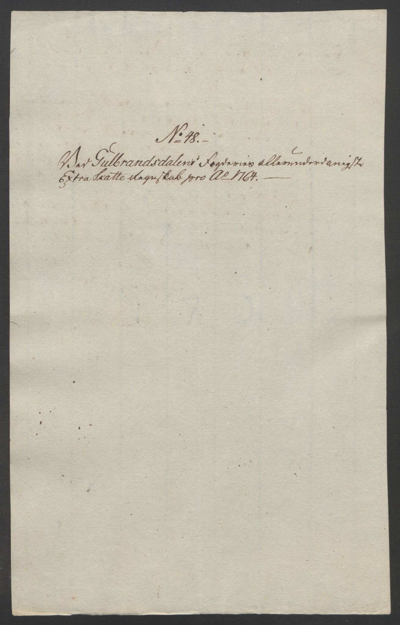 Rentekammeret inntil 1814, Reviderte regnskaper, Fogderegnskap, AV/RA-EA-4092/R17/L1266: Ekstraskatten Gudbrandsdal, 1762-1766, p. 422