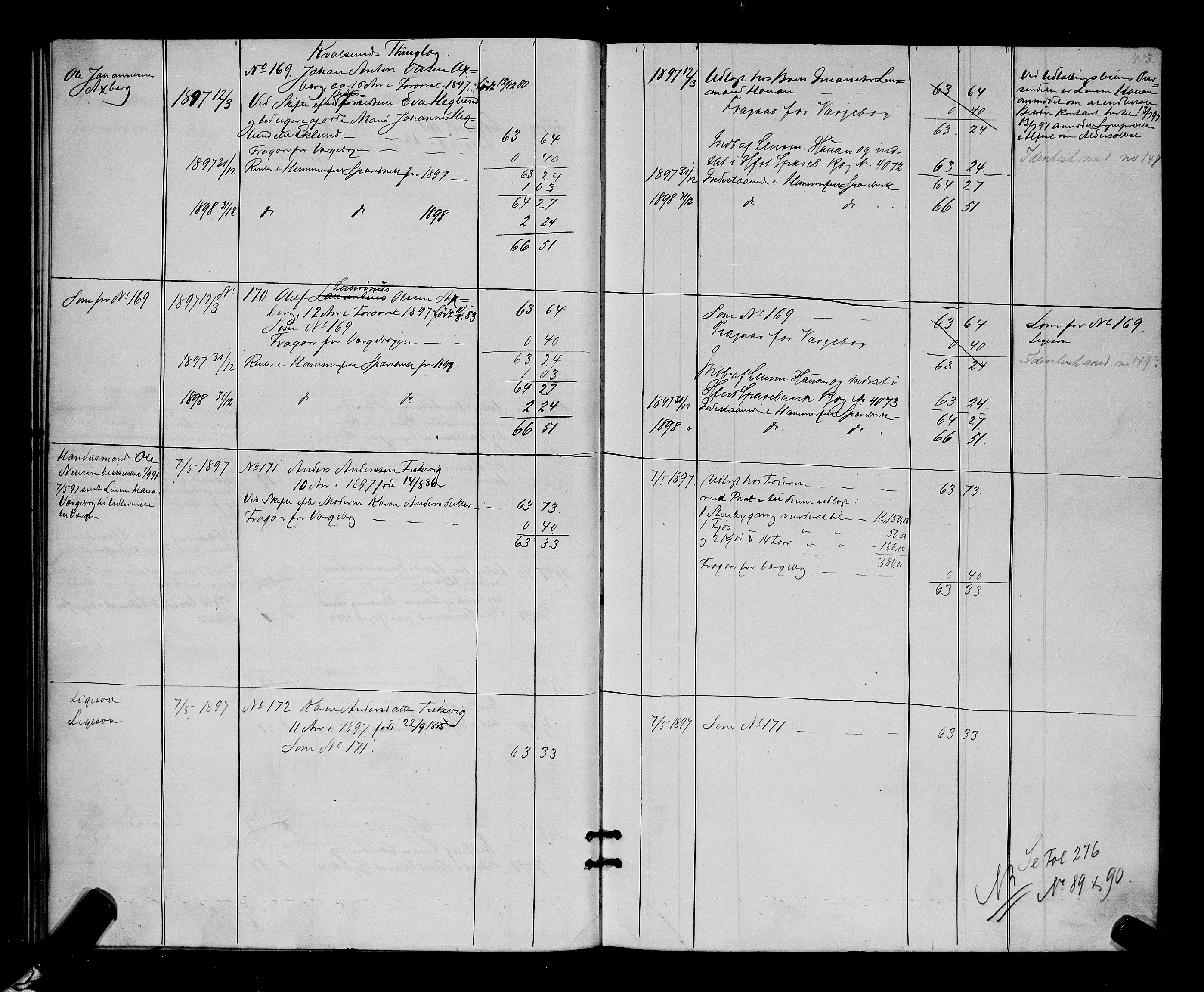 Senja og Tromsø sorenskriveri , AV/SATØ-SATØ-31/H/Hg, 1782-1854, p. 8460