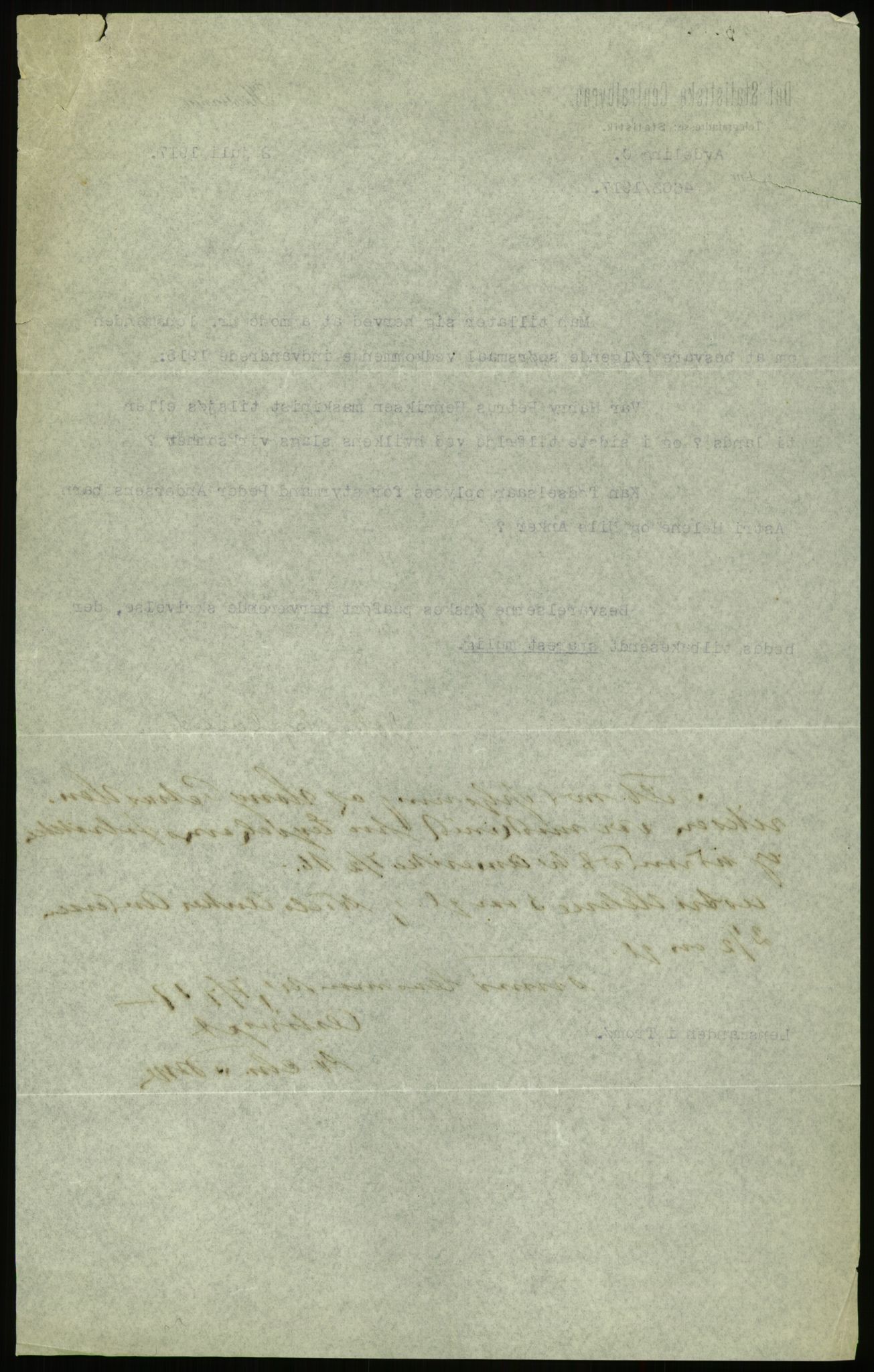 Statistisk sentralbyrå, Sosioøkonomiske emner, Folketellinger, boliger og boforhold, AV/RA-S-2231/F/Fa/L0001: Innvandring. Navn/fylkesvis, 1915, p. 62