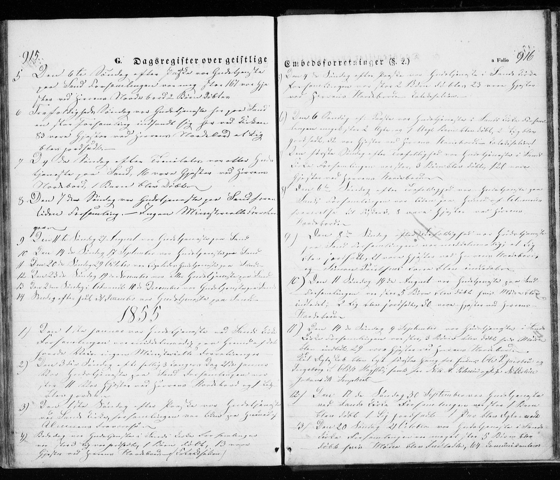 Trondenes sokneprestkontor, SATØ/S-1319/H/Ha/L0010kirke: Parish register (official) no. 10, 1840-1865, p. 915-916