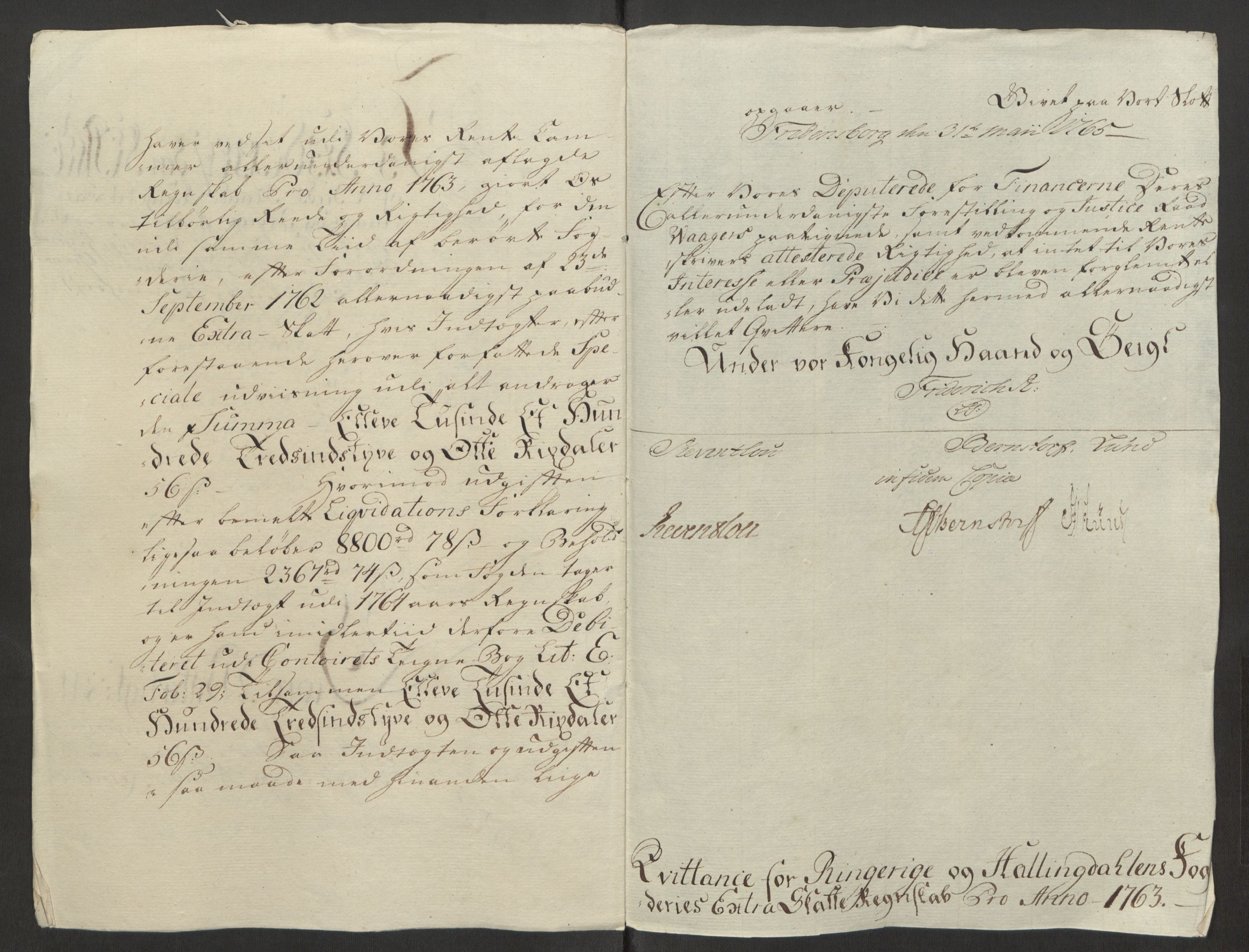 Rentekammeret inntil 1814, Reviderte regnskaper, Fogderegnskap, AV/RA-EA-4092/R23/L1565: Ekstraskatten Ringerike og Hallingdal, 1762-1763, p. 354