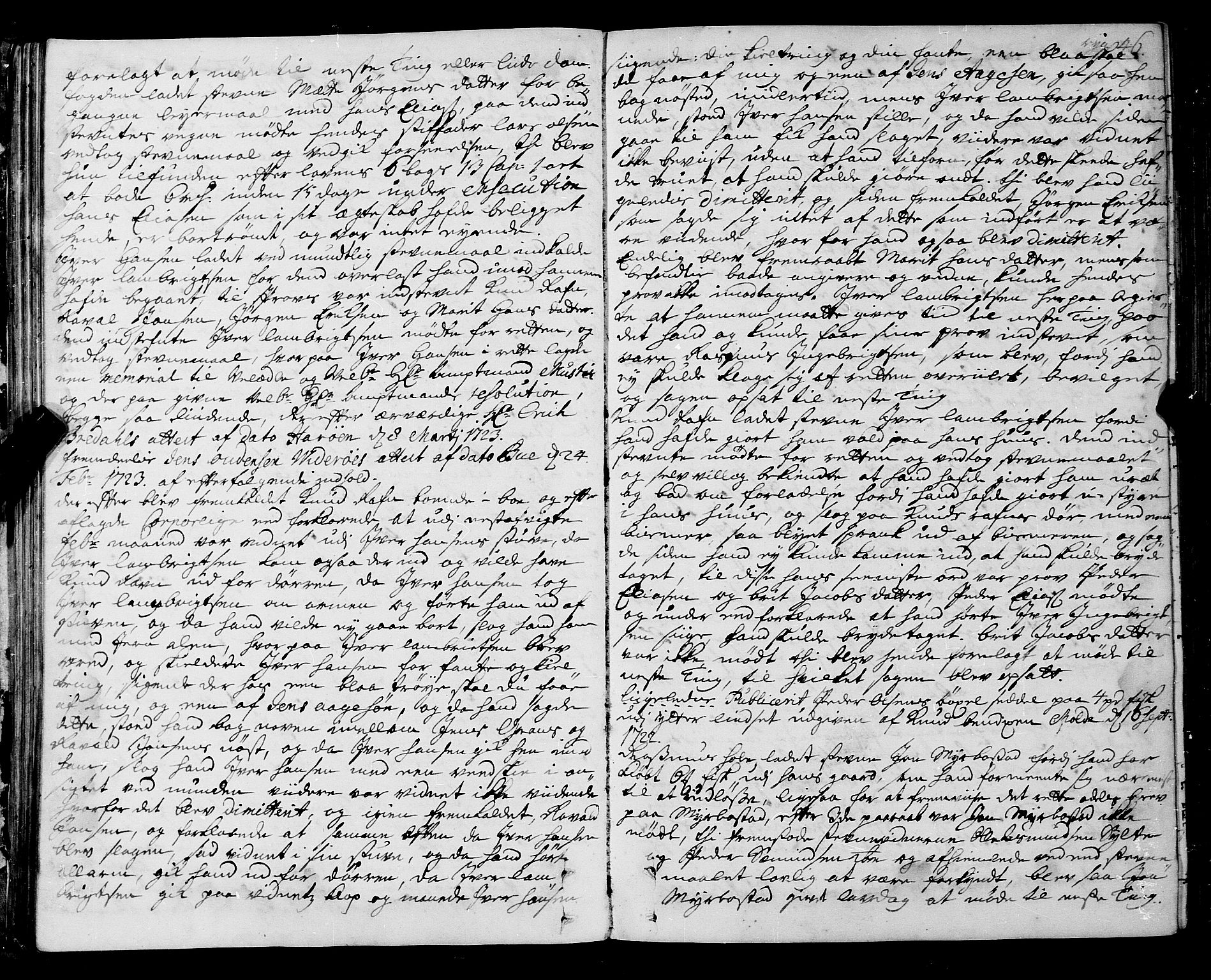 Romsdal sorenskriveri, SAT/A-4149/1/1/1A/L0009: Tingbok, 1722-1728, p. 45b-46a