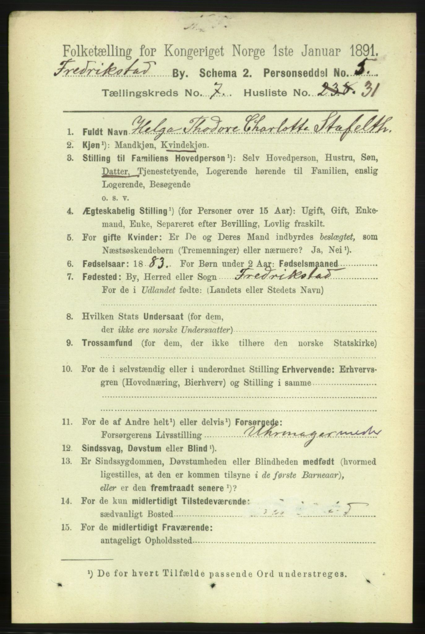 RA, 1891 census for 0103 Fredrikstad, 1891, p. 9018