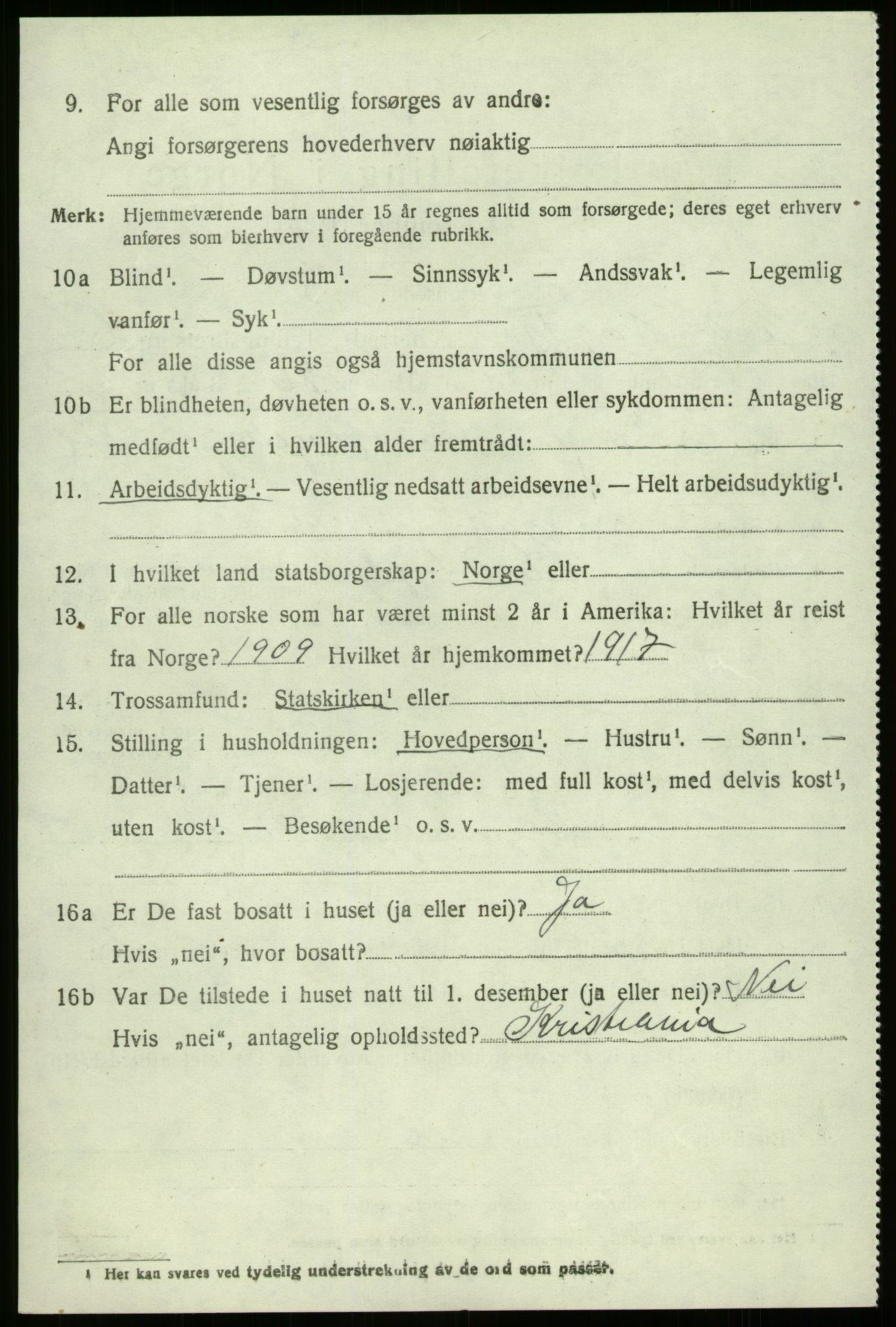 SAB, 1920 census for Eid, 1920, p. 3463