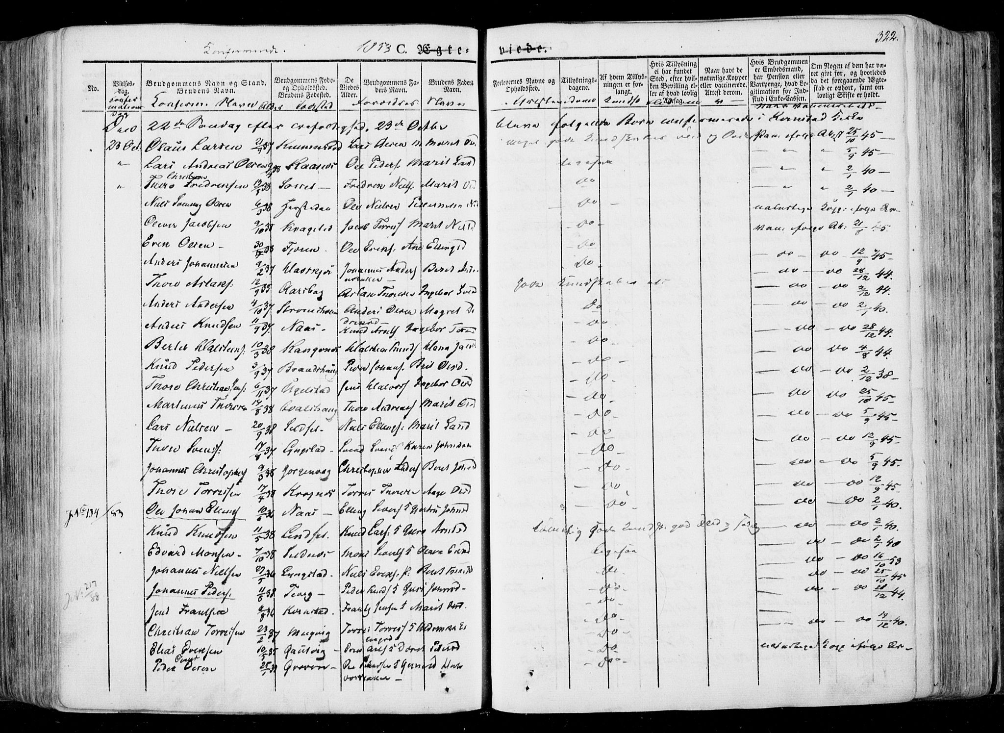 Ministerialprotokoller, klokkerbøker og fødselsregistre - Møre og Romsdal, AV/SAT-A-1454/568/L0803: Parish register (official) no. 568A10, 1830-1853, p. 322