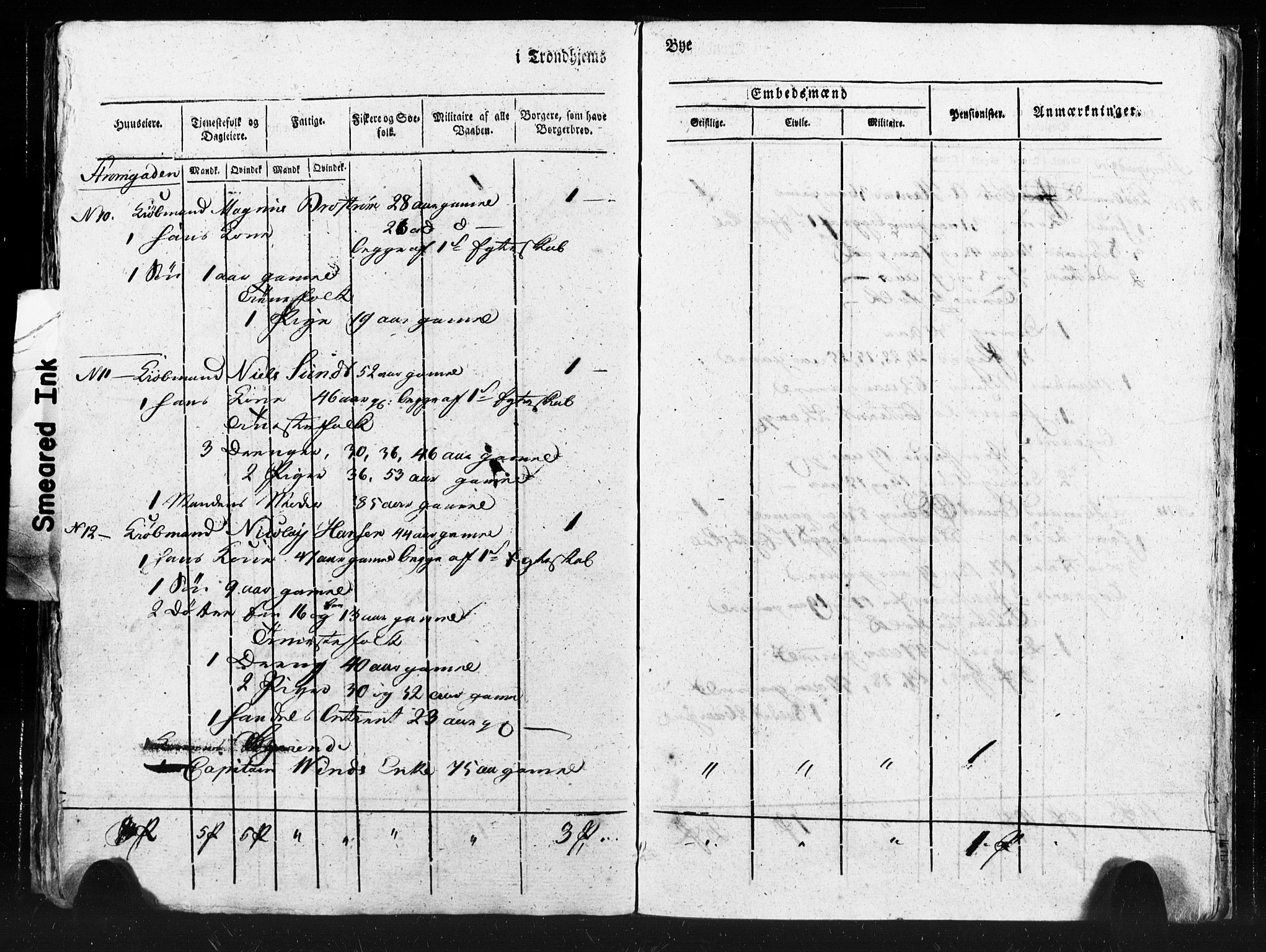 SAT, Census 1815 for Trondheim (transcript), 1815, p. 163