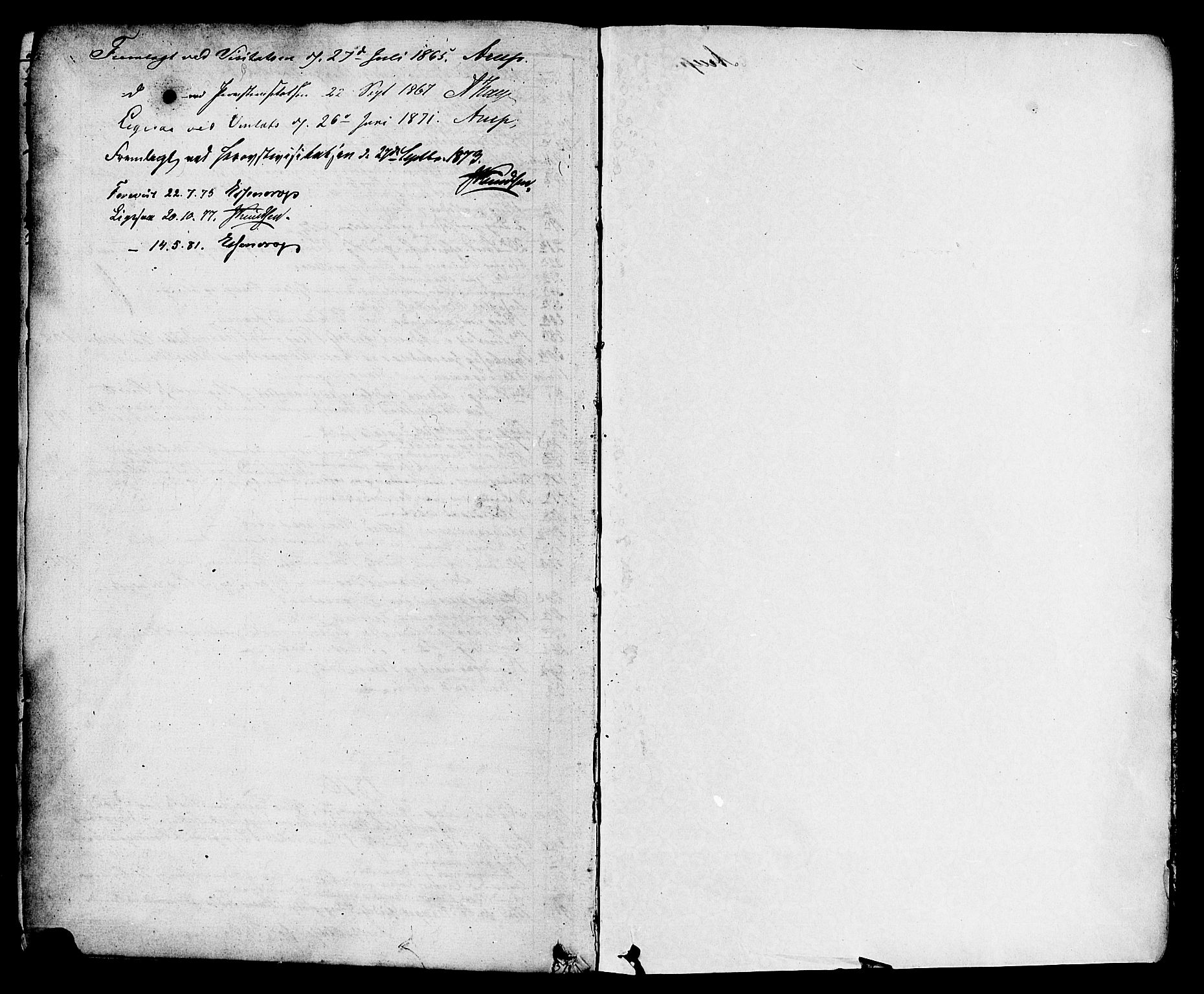 Sande Kirkebøker, SAKO/A-53/F/Fa/L0005: Parish register (official) no. 5, 1865-1877