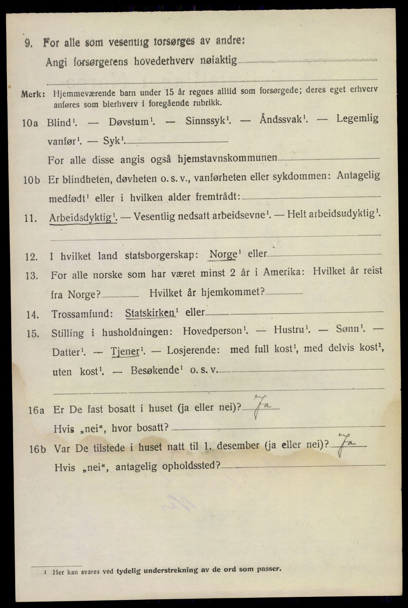 SAKO, 1920 census for Sauherad, 1920, p. 5088