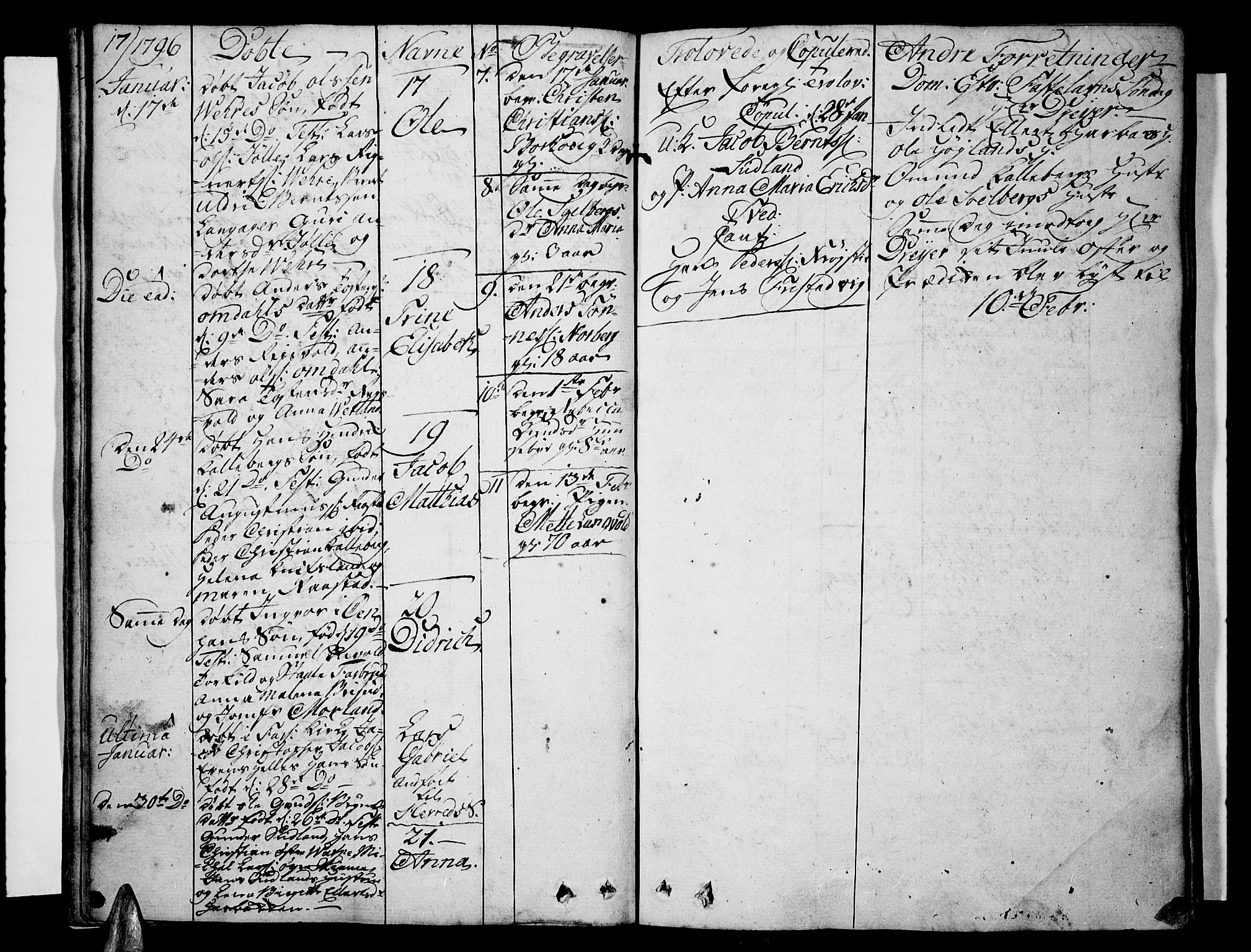 Lista sokneprestkontor, AV/SAK-1111-0027/F/Fa/L0005: Parish register (official) no. A 5, 1795-1823, p. 17