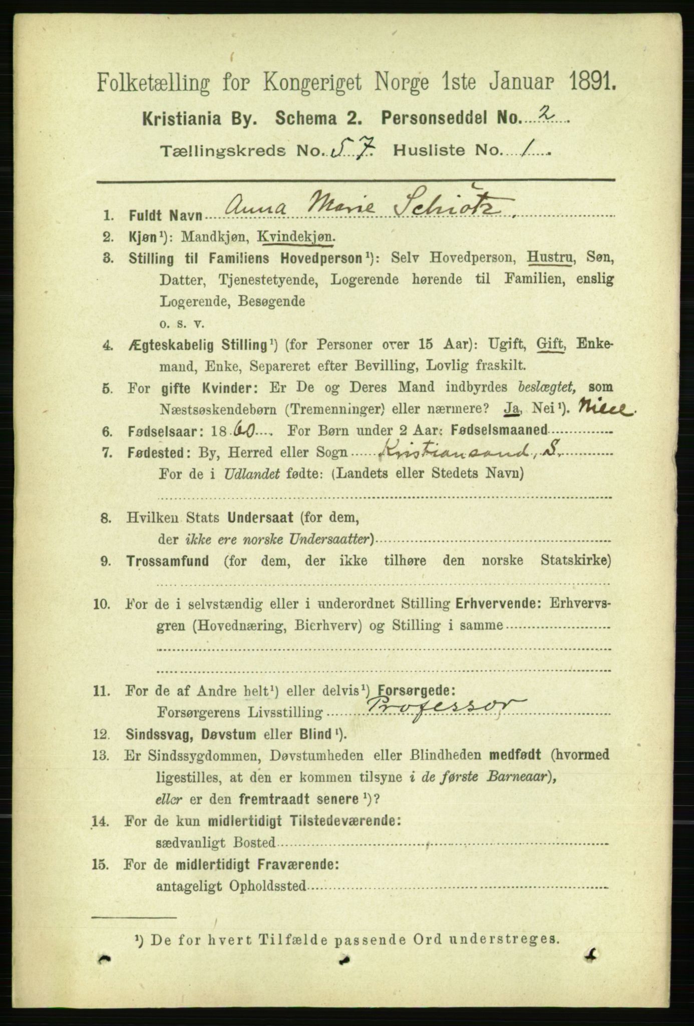 RA, 1891 census for 0301 Kristiania, 1891, p. 30440