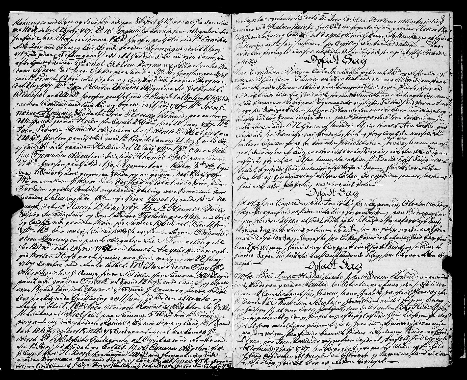 Gauldal sorenskriveri, SAT/A-0014/1/1/1A/L0005: Tingbok 4, 1767-1773, p. 1b-2a