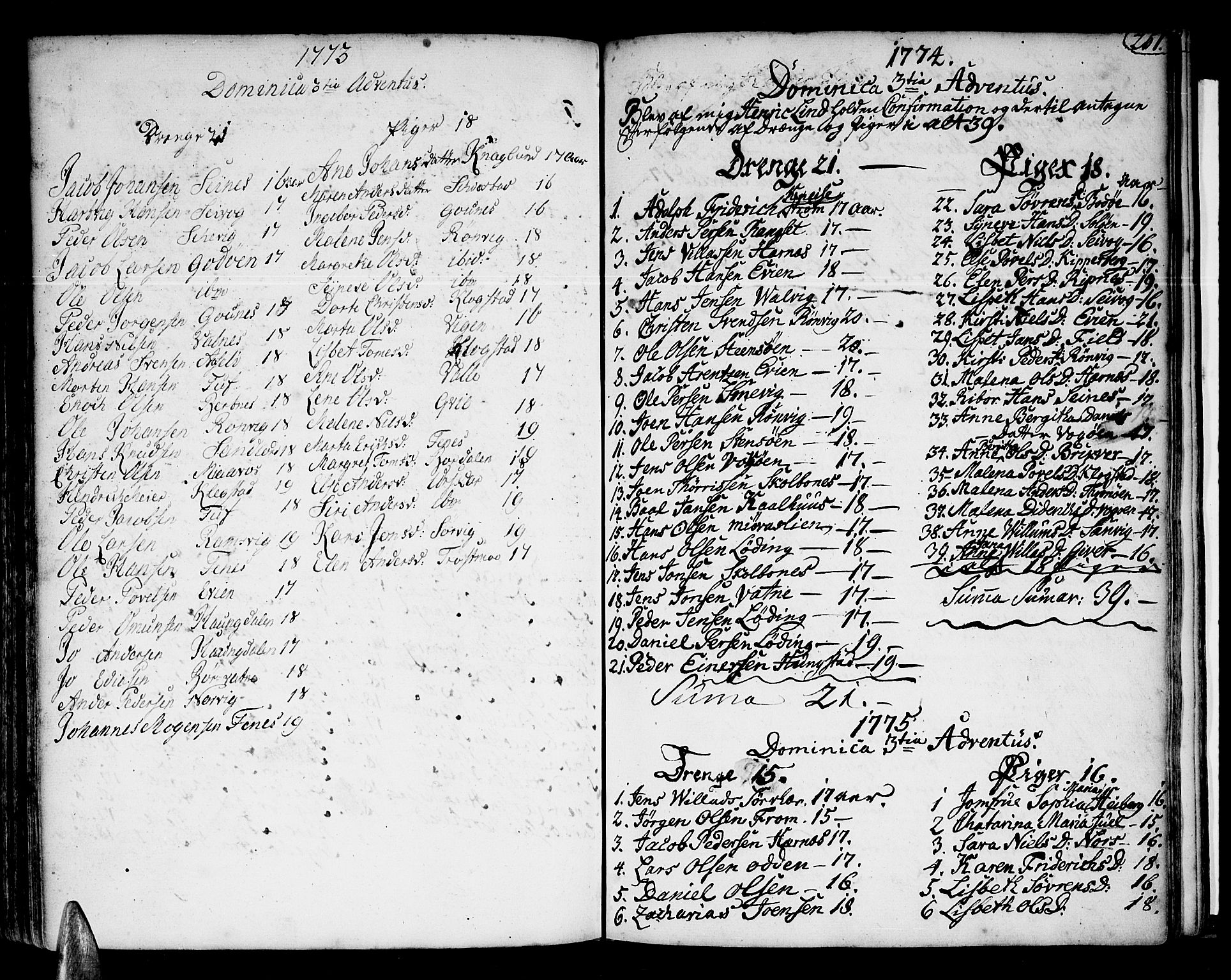 Ministerialprotokoller, klokkerbøker og fødselsregistre - Nordland, SAT/A-1459/801/L0003: Parish register (official) no. 801A03, 1762-1795, p. 251