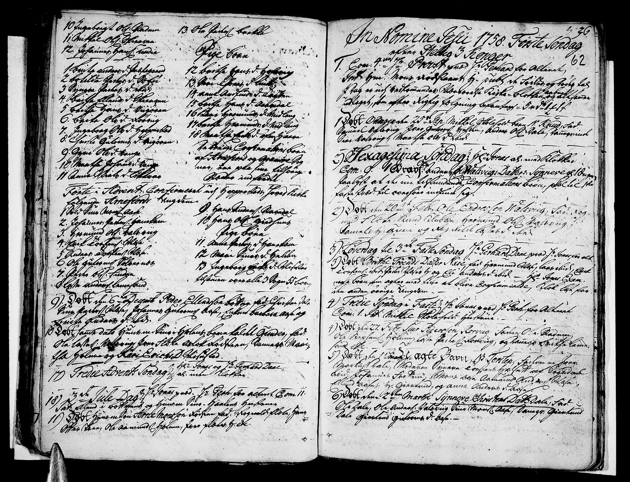 Vik sokneprestembete, AV/SAB-A-81501/H/Haa/Haaa/L0003: Parish register (official) no. A 3 / 2, 1757-1771, p. 62