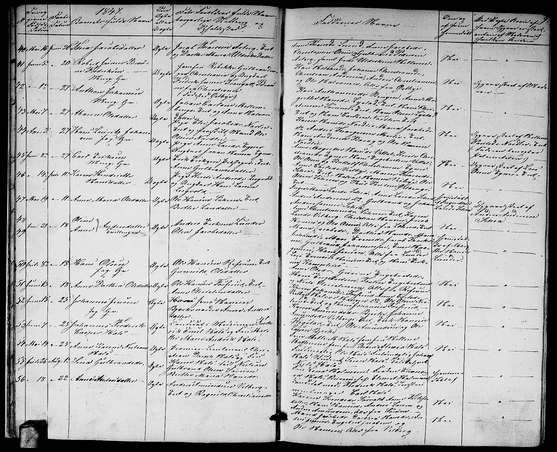 Sørum prestekontor Kirkebøker, AV/SAO-A-10303/G/Ga/L0003: Parish register (copy) no. I 3, 1846-1863, p. 9