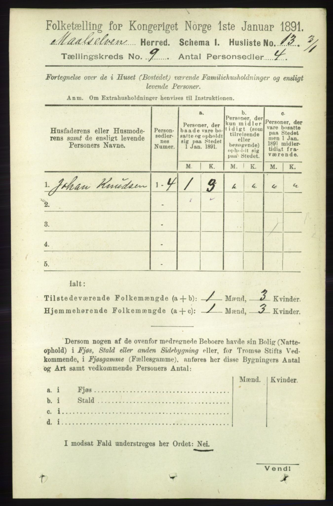 RA, 1891 census for 1924 Målselv, 1891, p. 2723