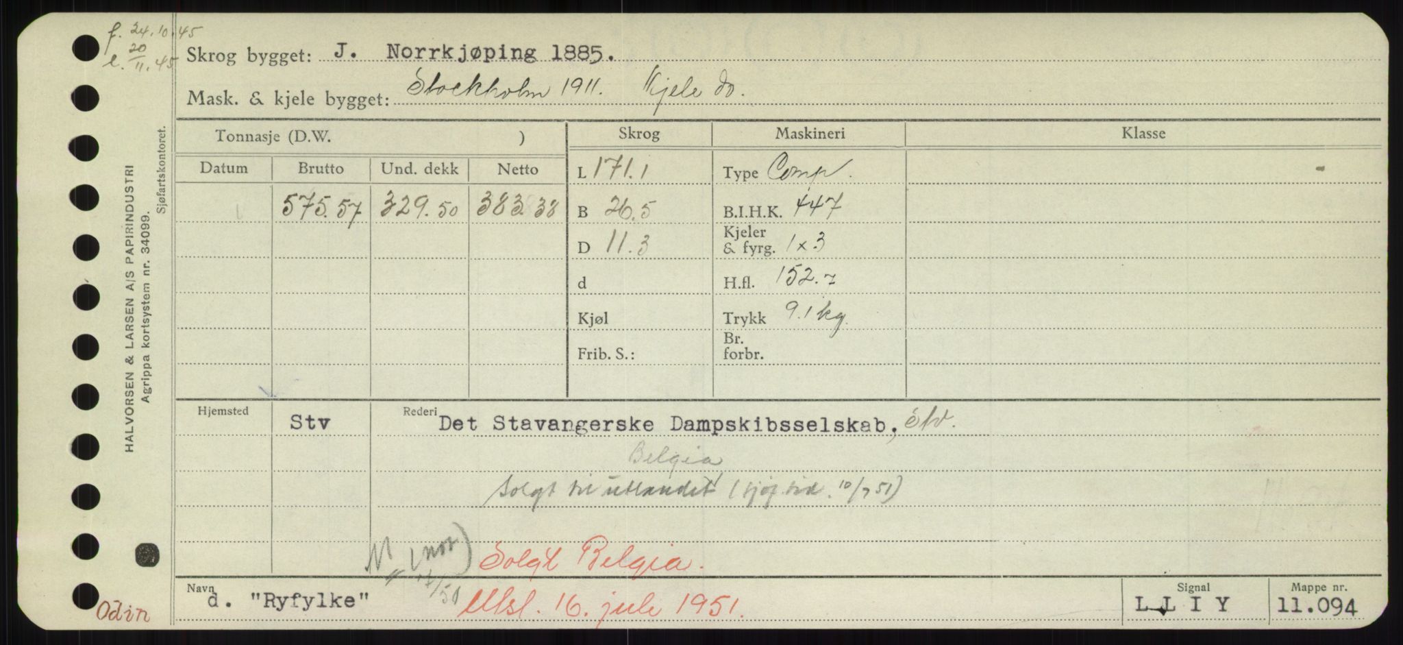 Sjøfartsdirektoratet med forløpere, Skipsmålingen, AV/RA-S-1627/H/Hd/L0031: Fartøy, Rju-Sam, p. 371