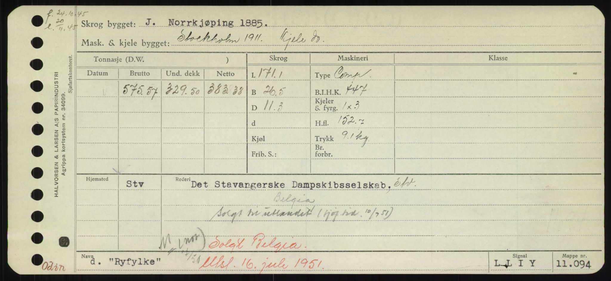 Sjøfartsdirektoratet med forløpere, Skipsmålingen, RA/S-1627/H/Hd/L0031: Fartøy, Rju-Sam, p. 371