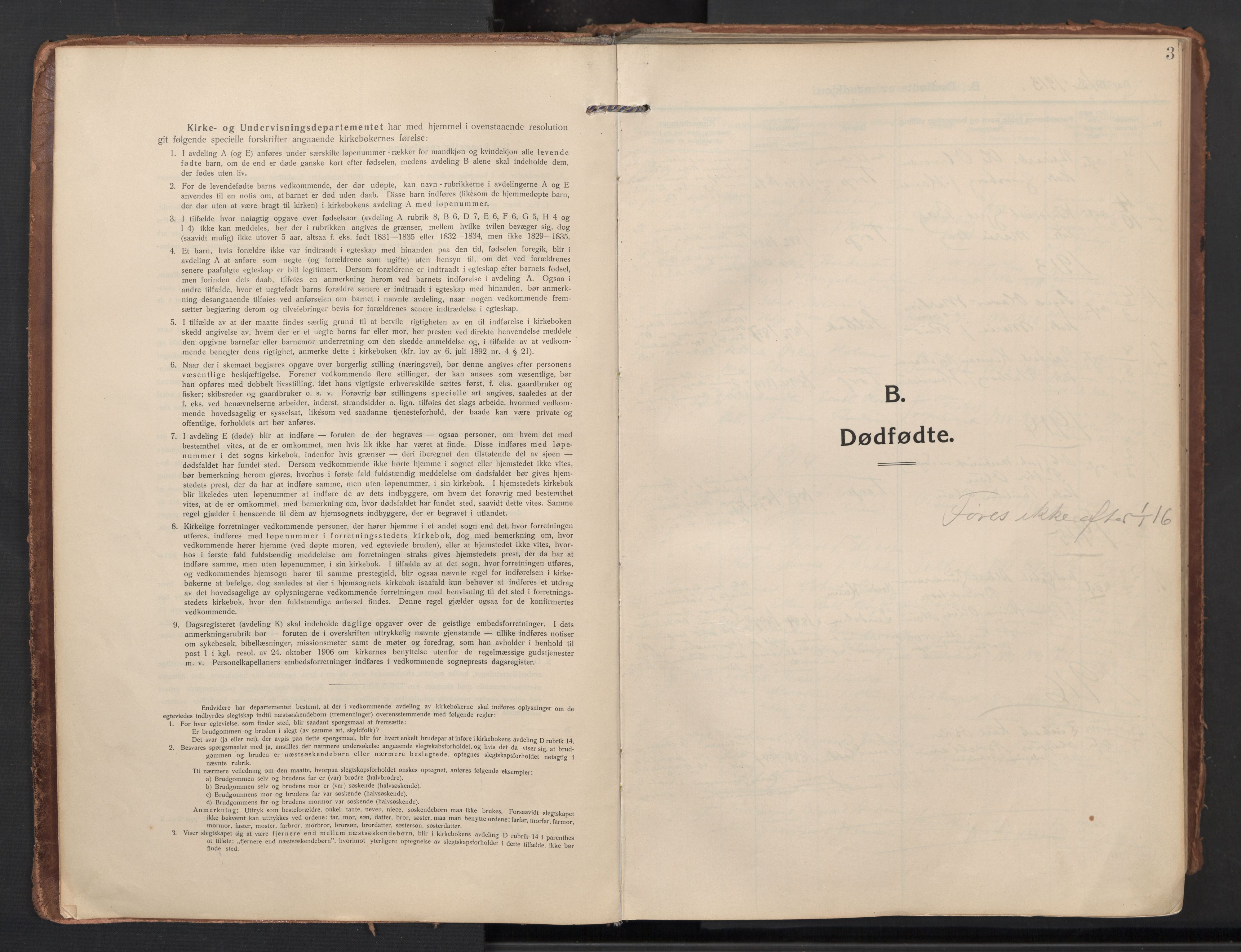 Borge prestekontor Kirkebøker, SAO/A-10903/F/Fa/L0012: Parish register (official) no. I 12, 1912-1955, p. 3
