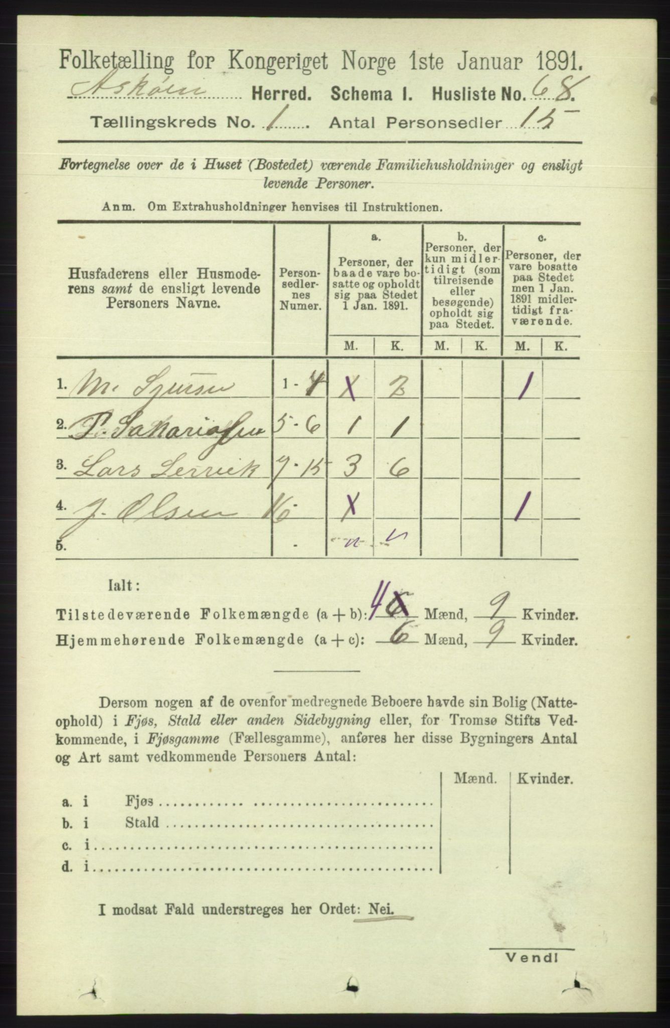 RA, 1891 census for 1247 Askøy, 1891, p. 103