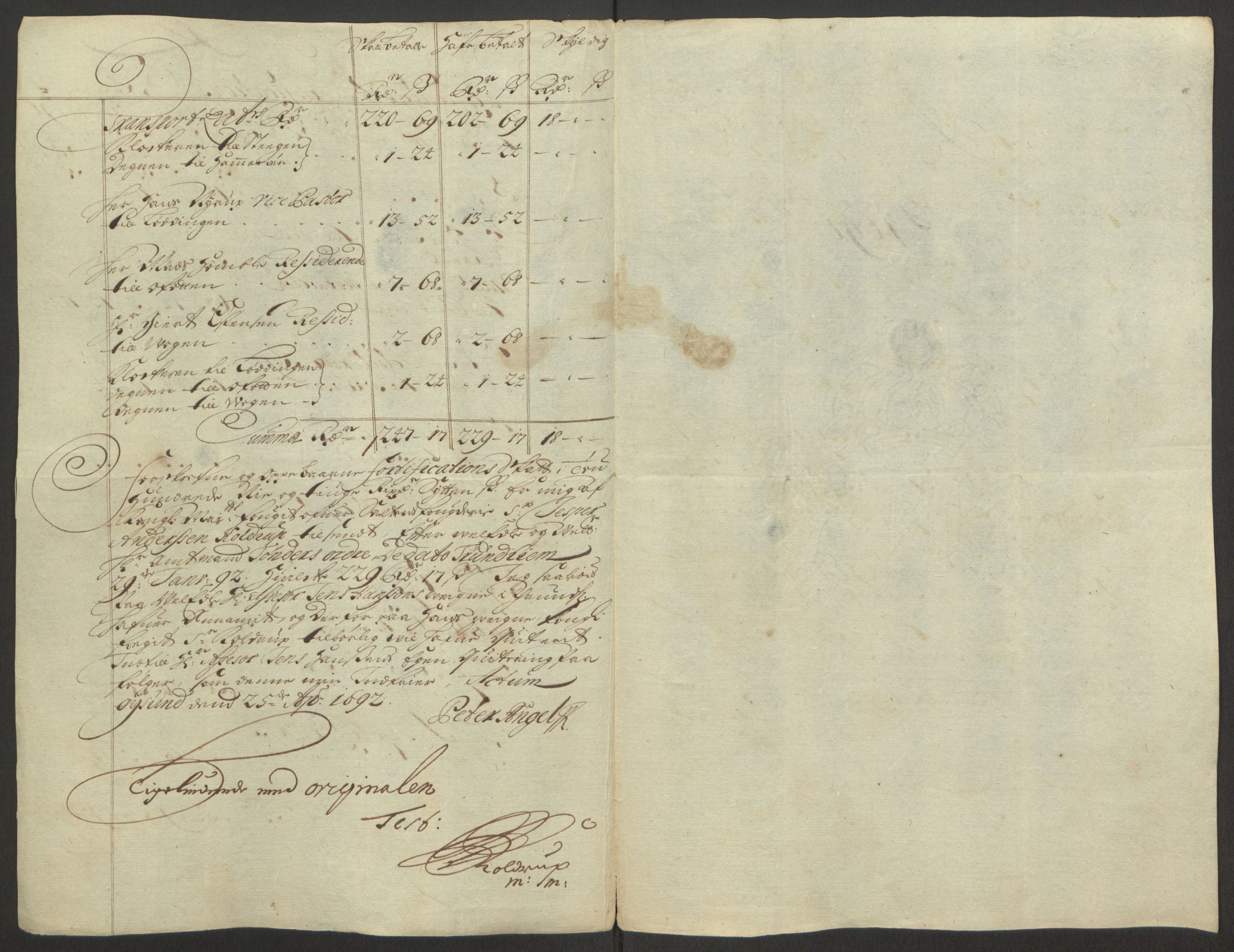 Rentekammeret inntil 1814, Reviderte regnskaper, Fogderegnskap, AV/RA-EA-4092/R66/L4577: Fogderegnskap Salten, 1691-1693, p. 109