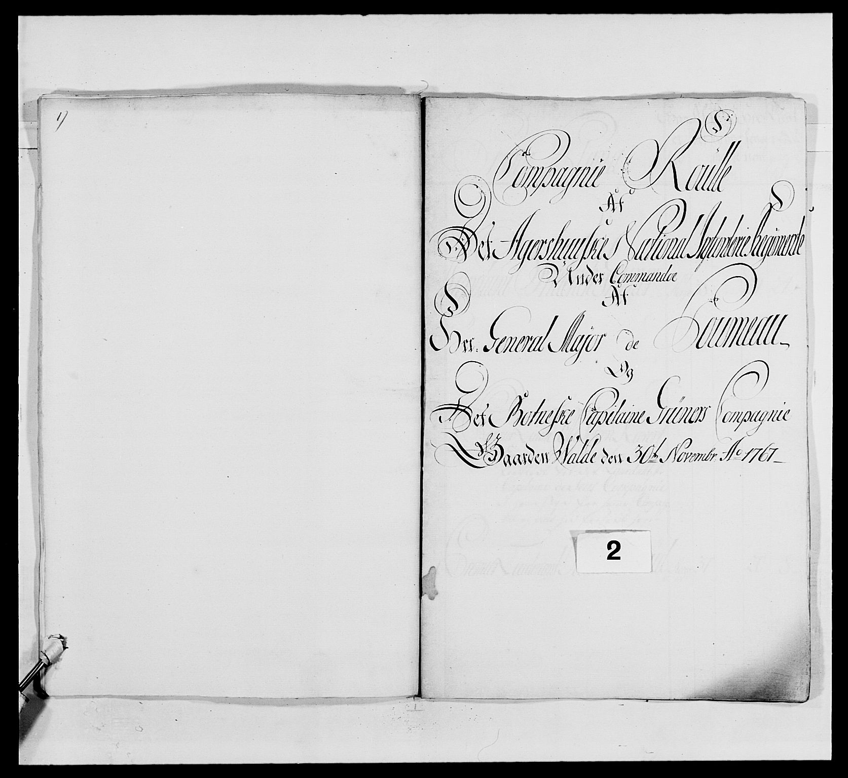 Kommanderende general (KG I) med Det norske krigsdirektorium, AV/RA-EA-5419/E/Ea/L0489: 1. Akershusiske regiment, 1767, p. 30