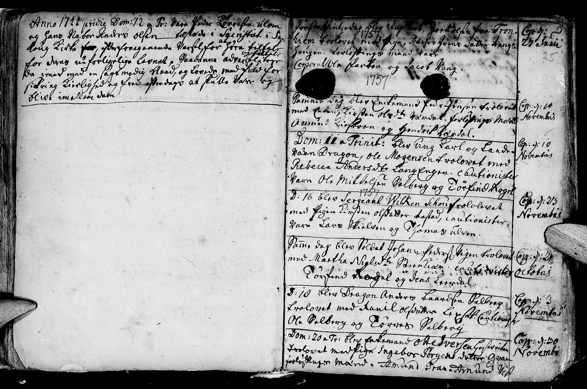 Ministerialprotokoller, klokkerbøker og fødselsregistre - Nord-Trøndelag, SAT/A-1458/730/L0272: Parish register (official) no. 730A01, 1733-1764, p. 25