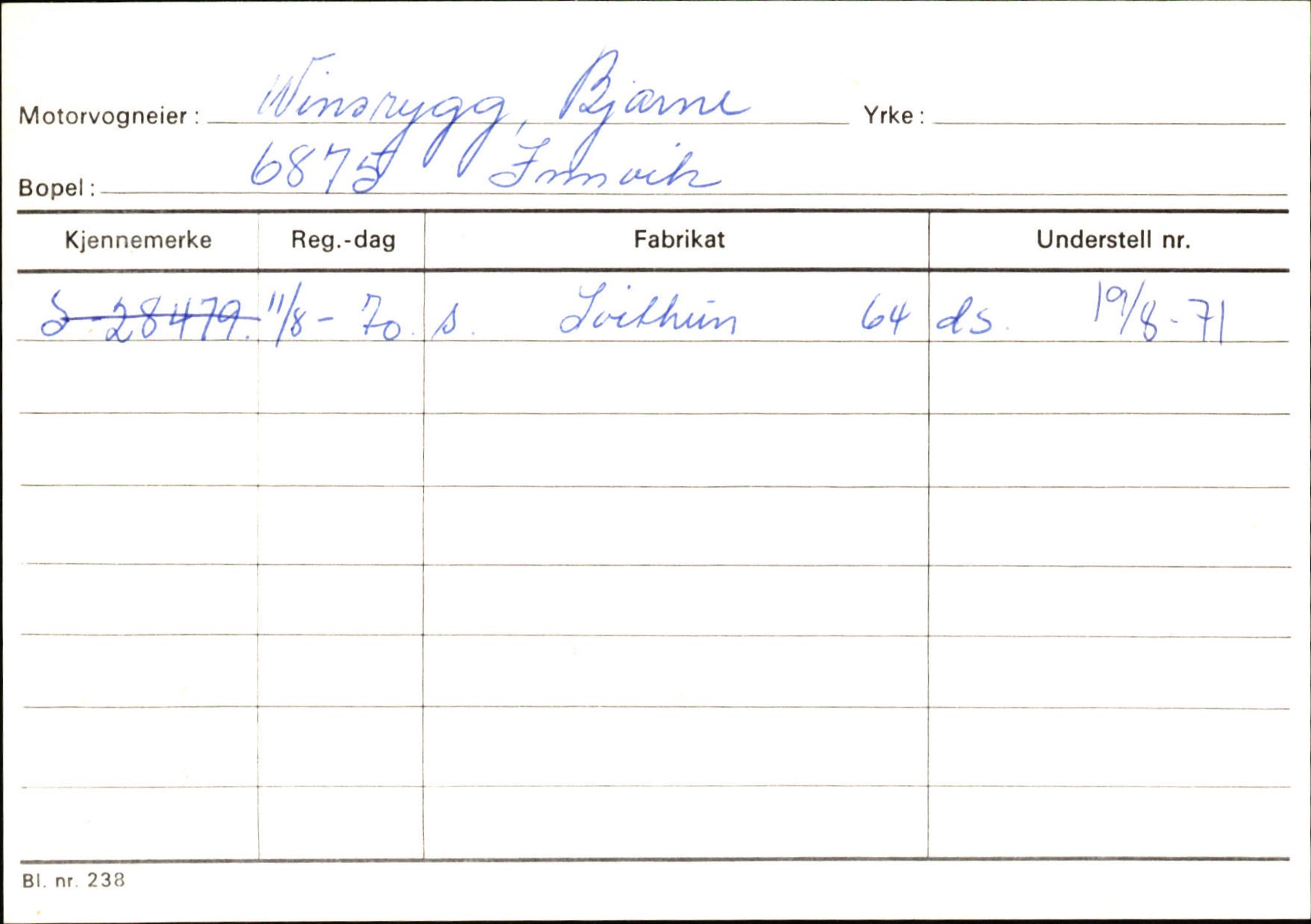 Statens vegvesen, Sogn og Fjordane vegkontor, AV/SAB-A-5301/4/F/L0131: Eigarregister Høyanger P-Å. Stryn S-Å, 1945-1975, p. 2413