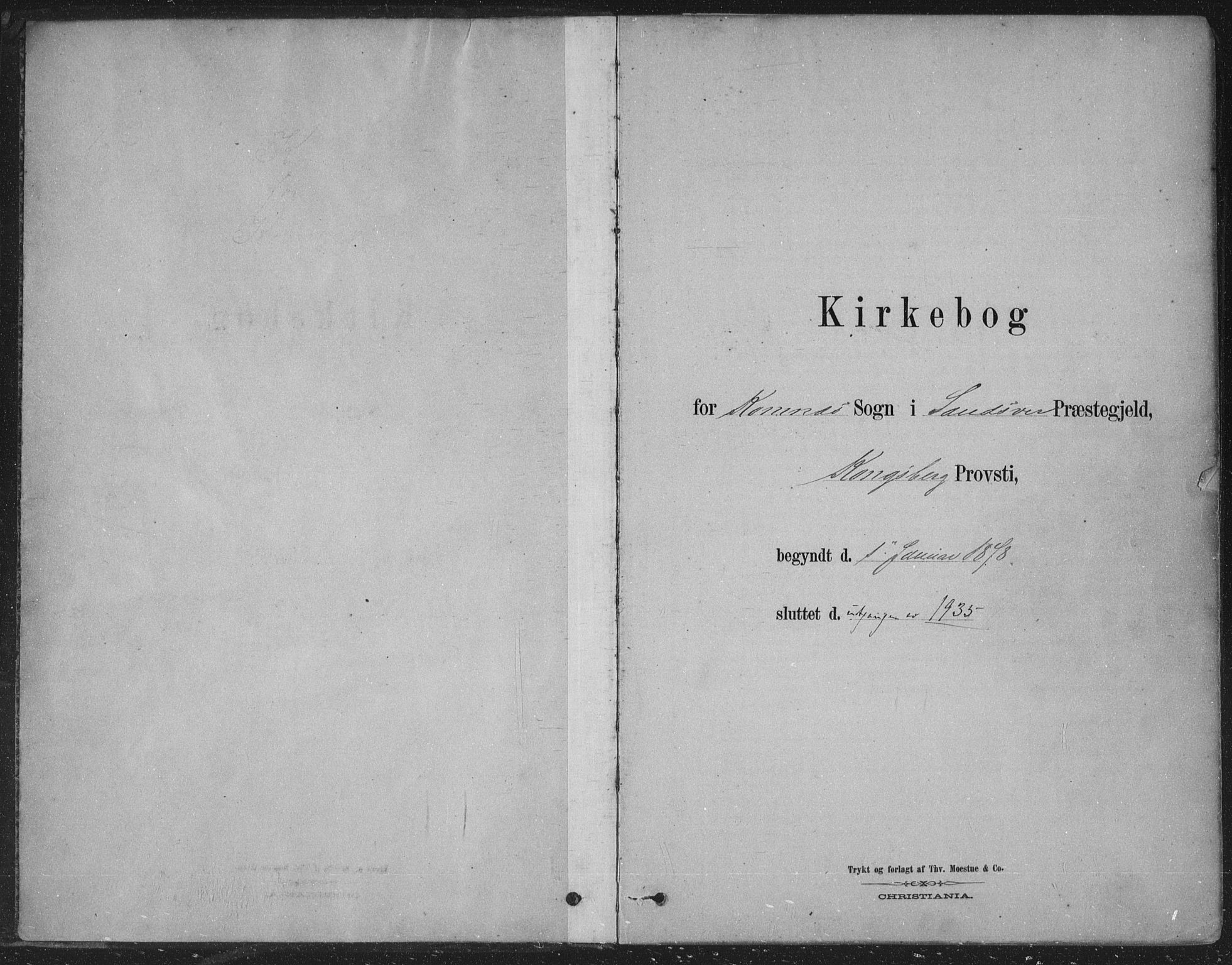 Sandsvær kirkebøker, AV/SAKO-A-244/F/Fe/L0001: Parish register (official) no. V 1, 1878-1936